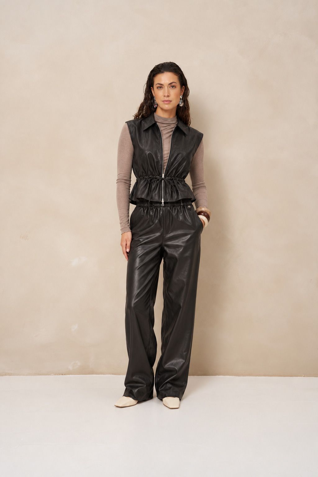 Lofty Manner Pant Kove - Barrel Vegan Leather 600 black 2900171574042