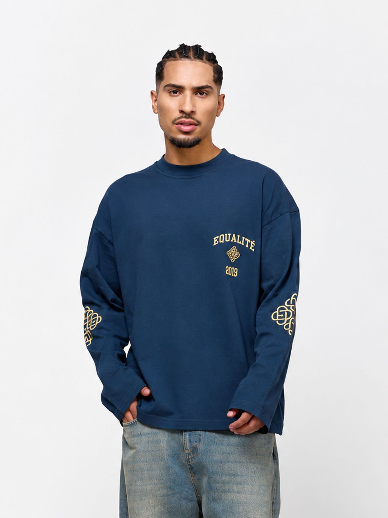 Equalité Isa oversized longsleeve Navy 2900171575063