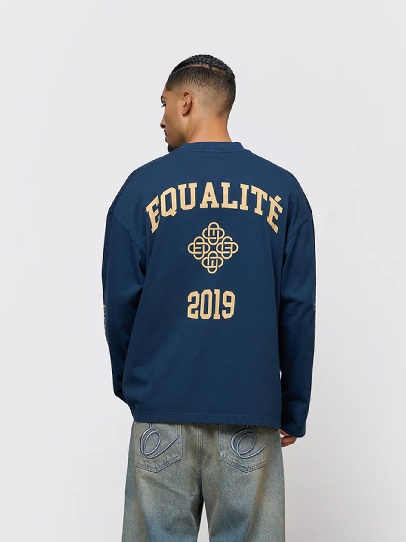 Equalité Isa oversized longsleeve Navy 2900171575063