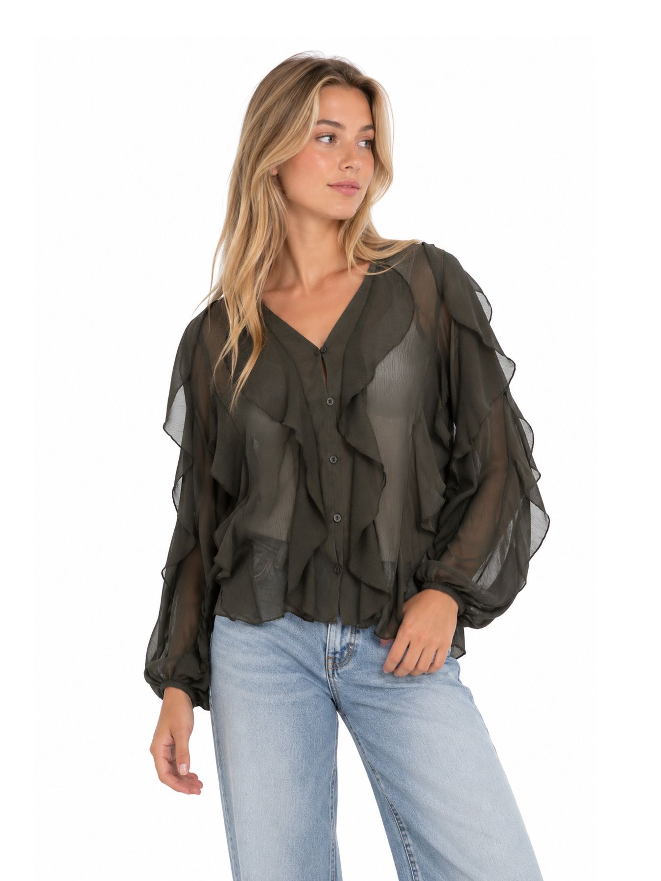 &Co Woman WIES 66090 kn-dark khaki 00121197-EKA26007600000255