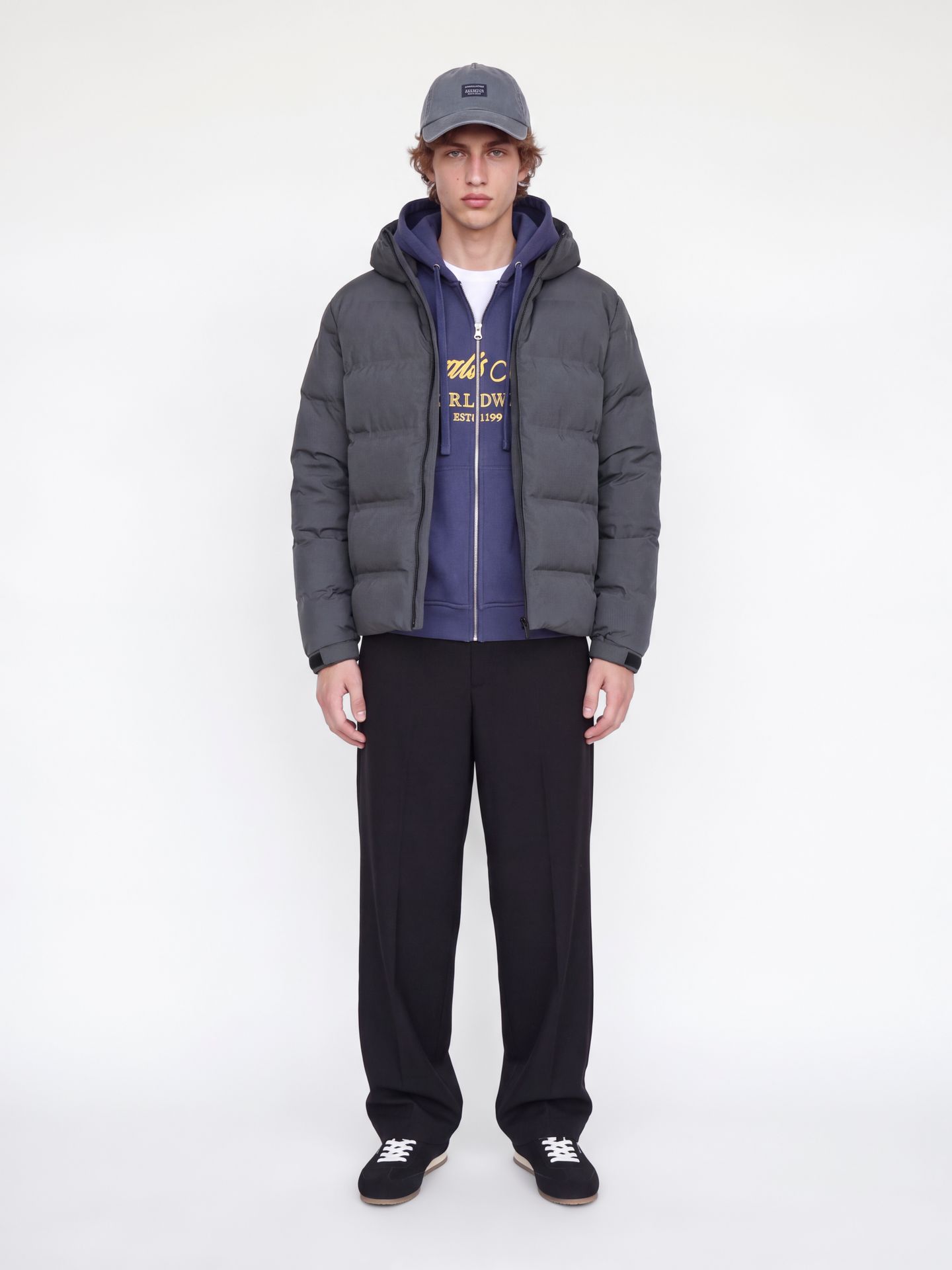 Jack & Jones JJSAGE PUFFER JACKET BF Asphalt 2900171641010