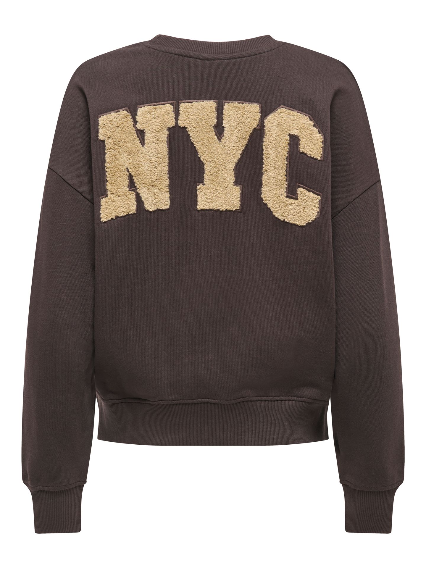 Only ONLCATRIN L/S O-NECK TEDDY UB CS SW Chocolate Torte/CLOUD DANCER 2900171656021