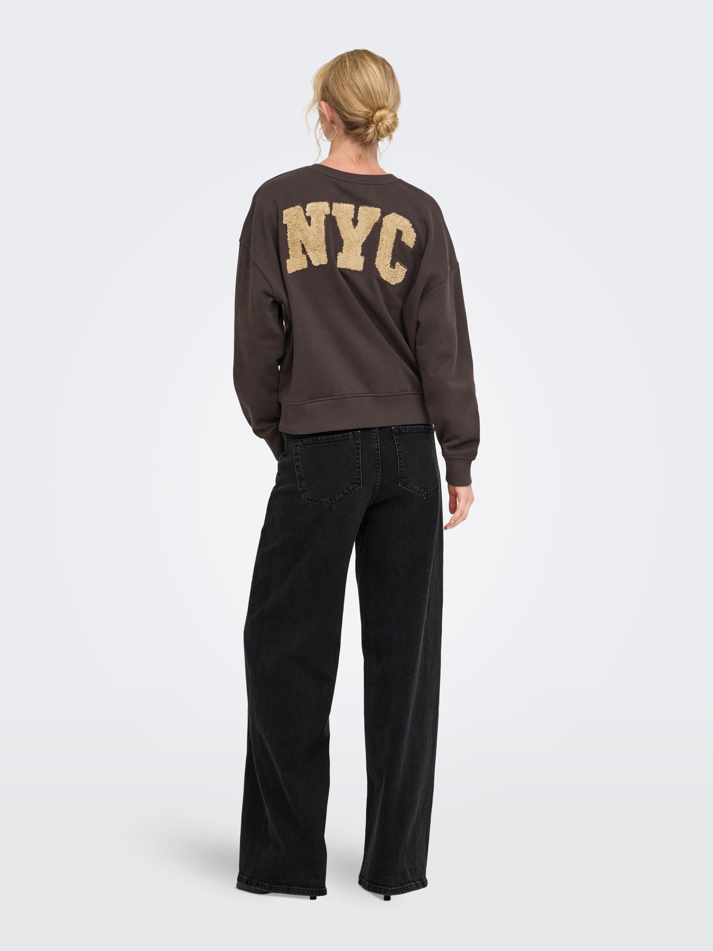 Only ONLCATRIN L/S O-NECK TEDDY UB CS SW Chocolate Torte/CLOUD DANCER 2900171656021