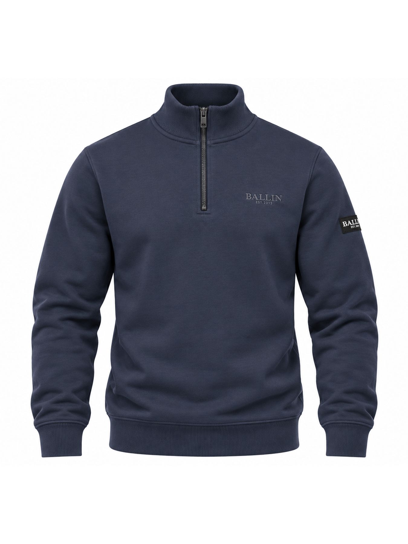 Ballin Jongens 5064 Kids half zip Navy 2900171684079