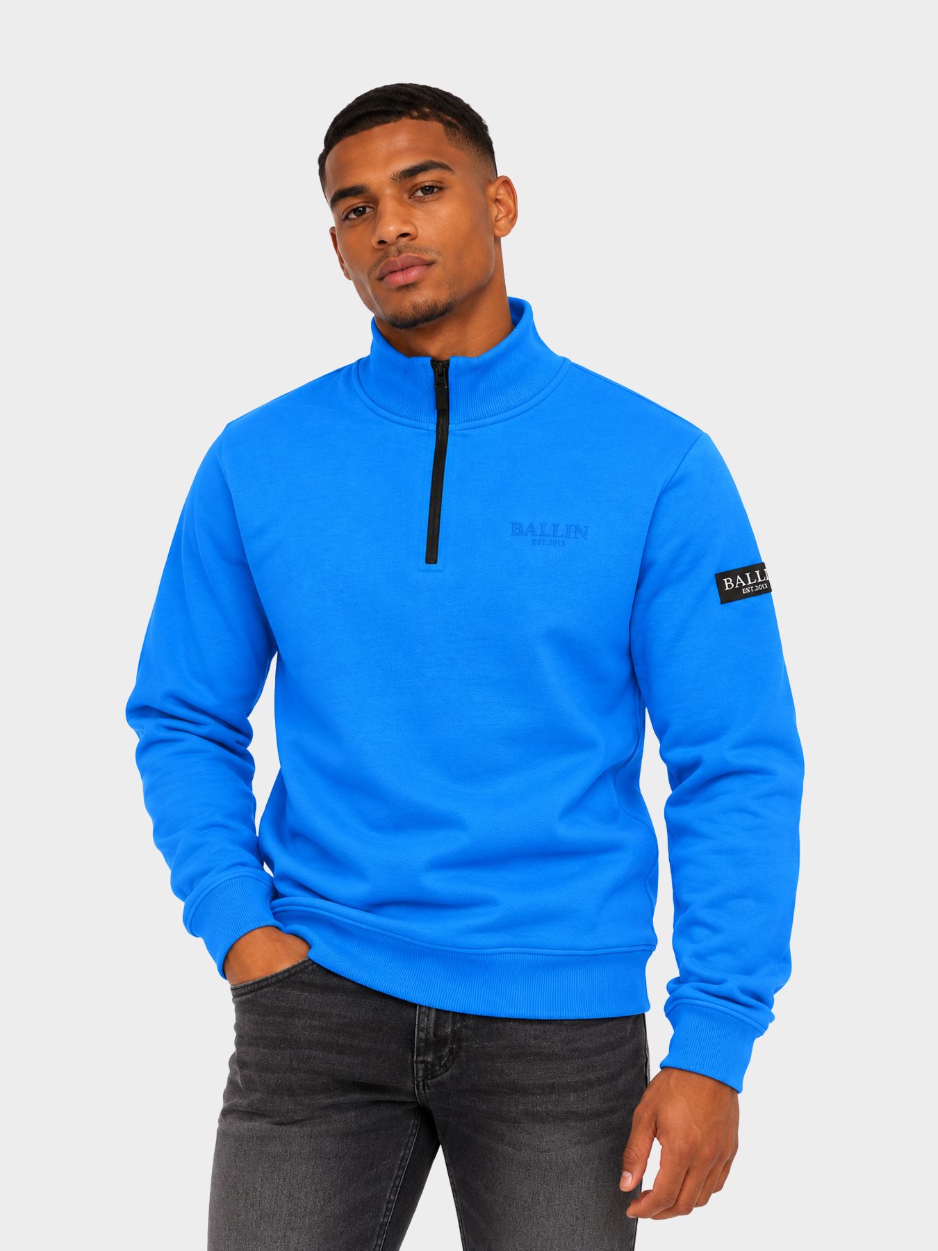 Ballin 9001 half zip Kobalt 00121243-B3