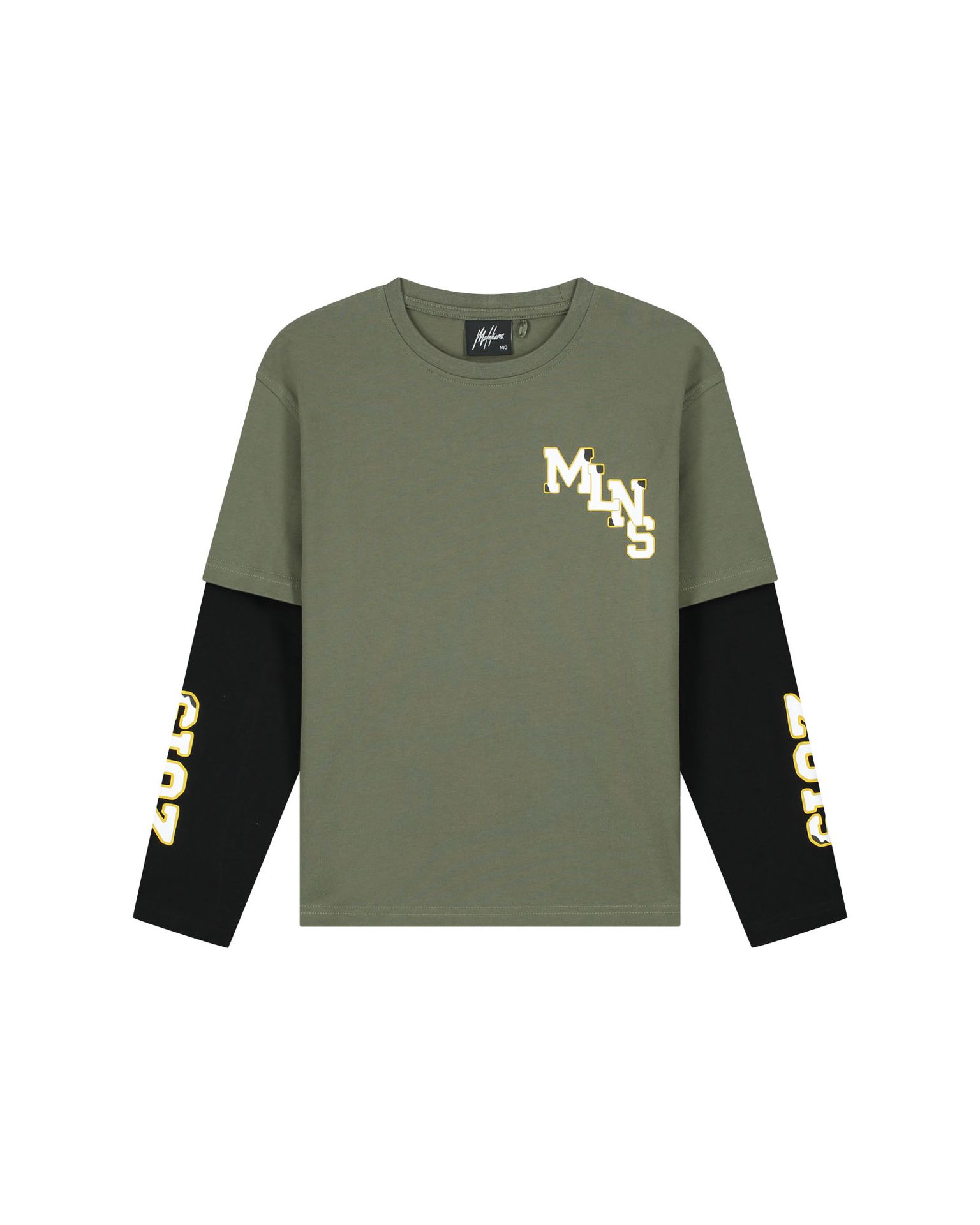 Malelions Malelions Junior College Double Layered Longsleeve 43025 Dark Olive 00121252-EKA26010700000034