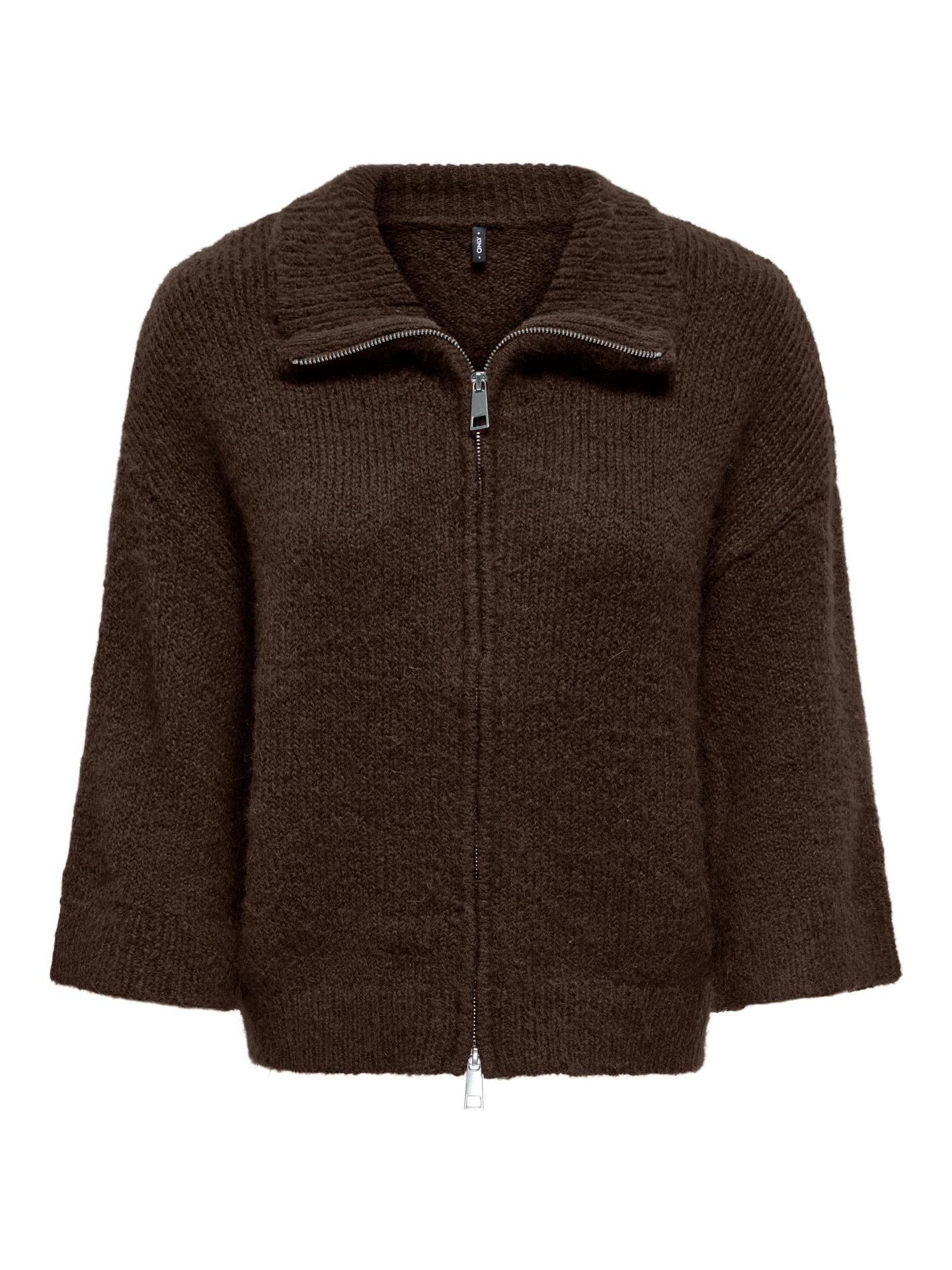 Only ONLMAGGIE 3/4 WIDE ZIP CARDI CC KNT Coffee Bean/Paris 00121254-EKA26011400003634