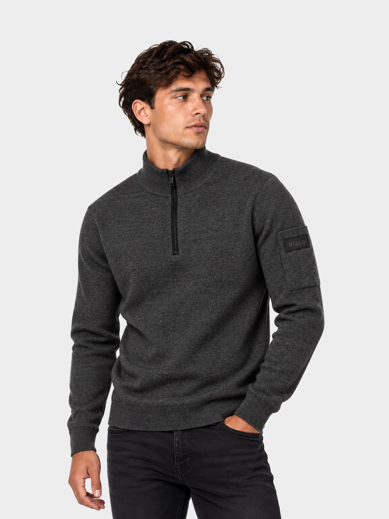 Ballin 2661 Half zip Zwart 00121256-Z1