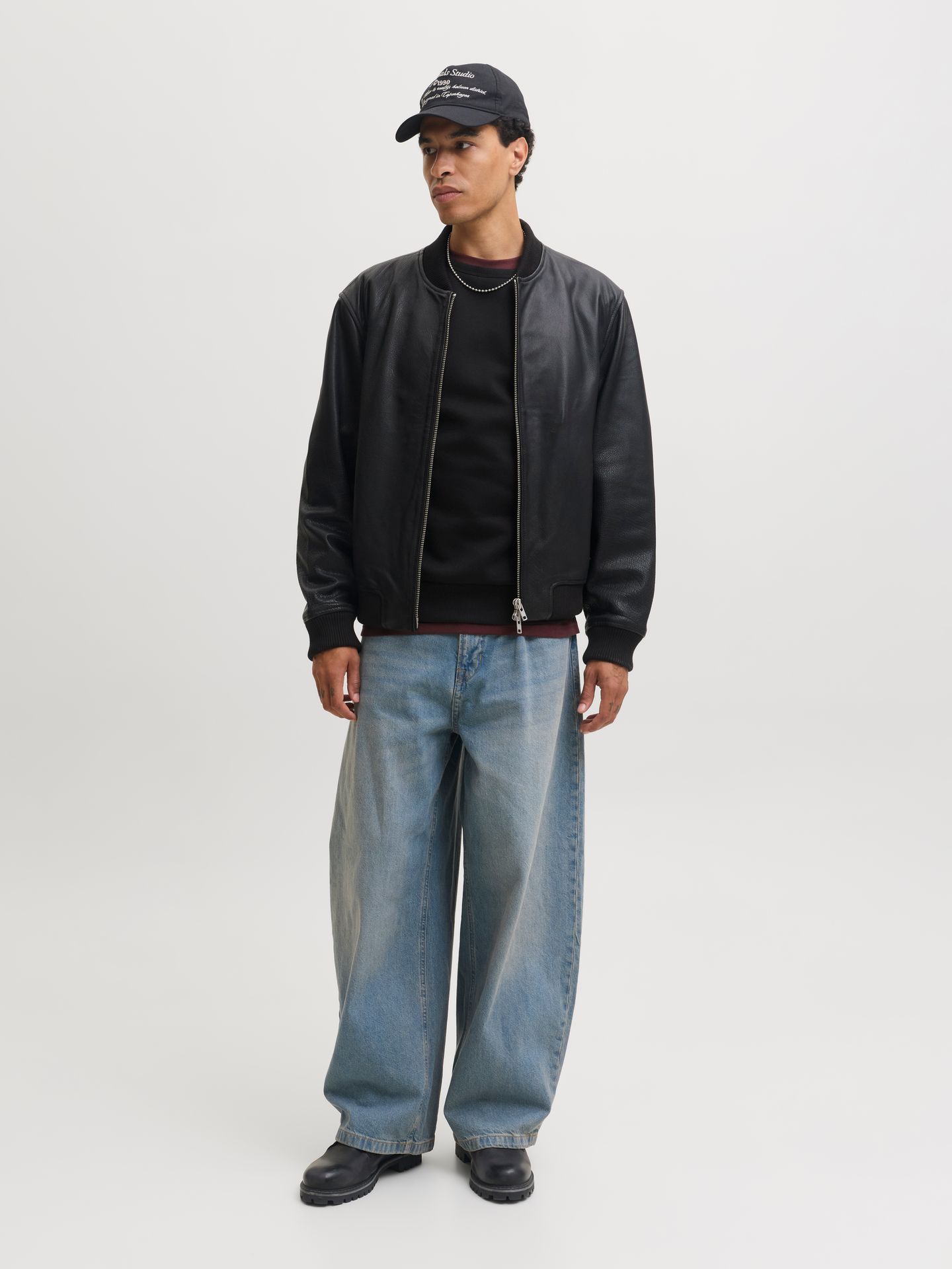 Jack & Jones JJCLEVELAND SWEAT CREW NECK LN Black 2900171720043