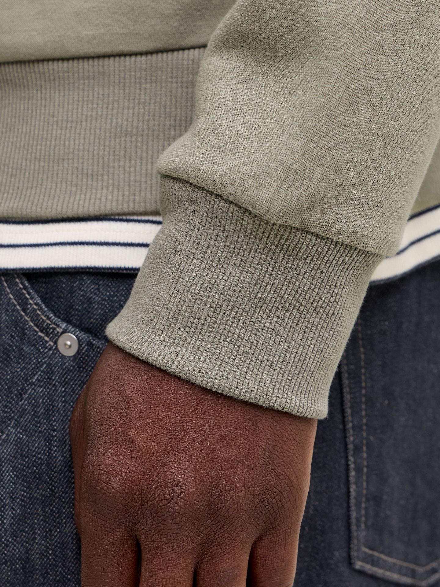 Jack & Jones JJCLEVELAND SWEAT CREW NECK LN Vetiver 2900171719030