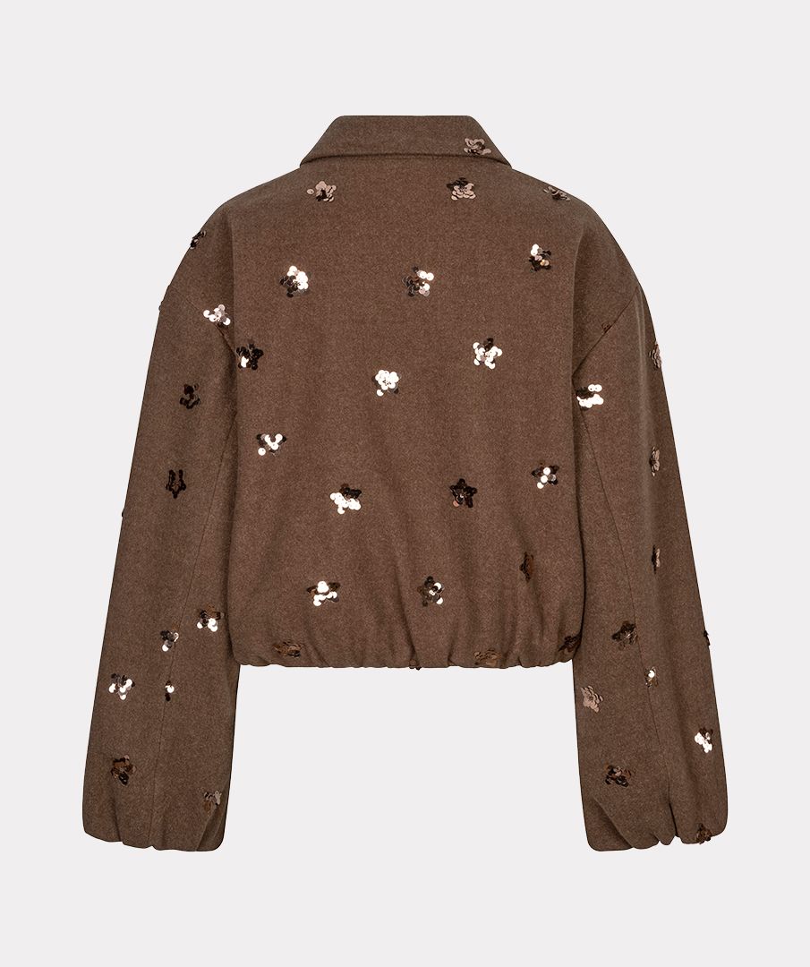 Esqualo Jacket flowers 185 coffee 2900171868059
