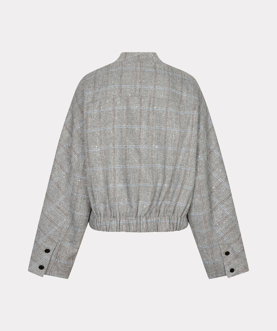 Esqualo Jacket bomber glittercheck 999 print 2900171870144