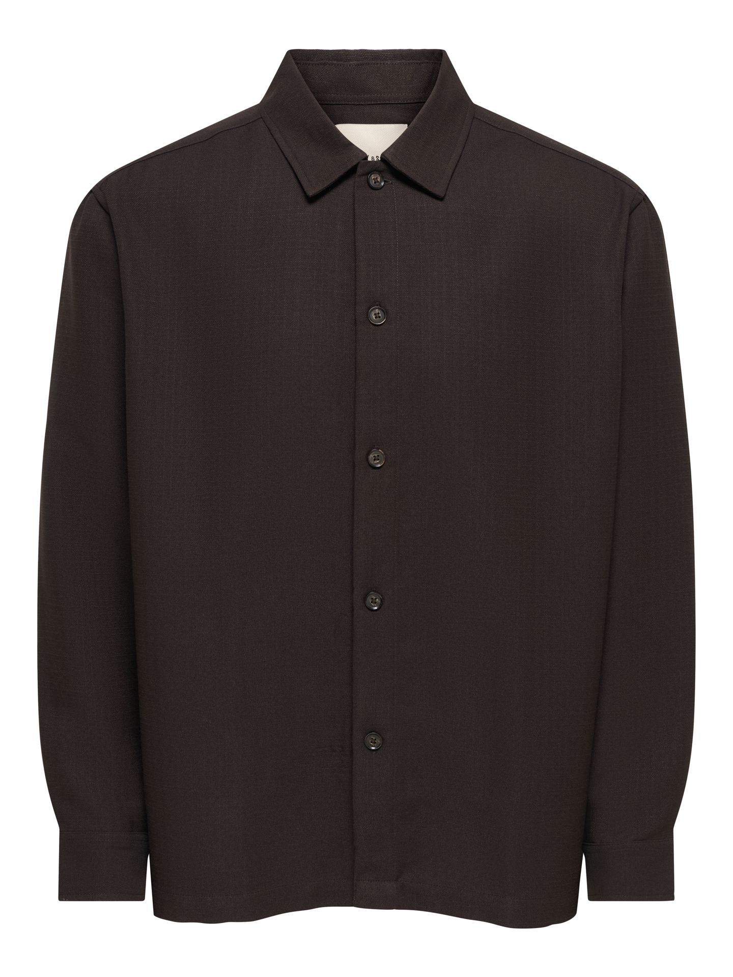 Only & Sons ONSHANSI ARIO LS SHIRT RLX Coffee Bean 00121472-EKA26011400003322