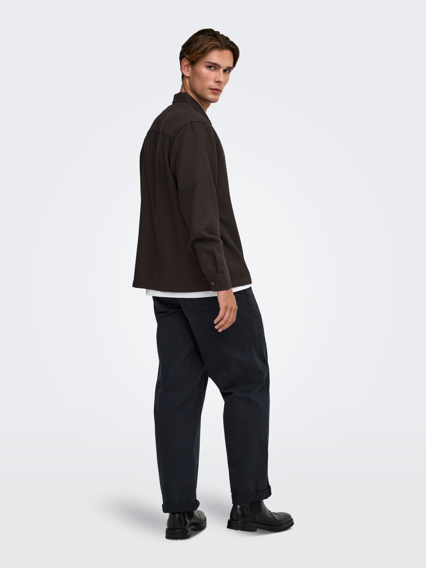 Only & Sons ONSHANSI ARIO LS SHIRT RLX Coffee Bean 2900172108048