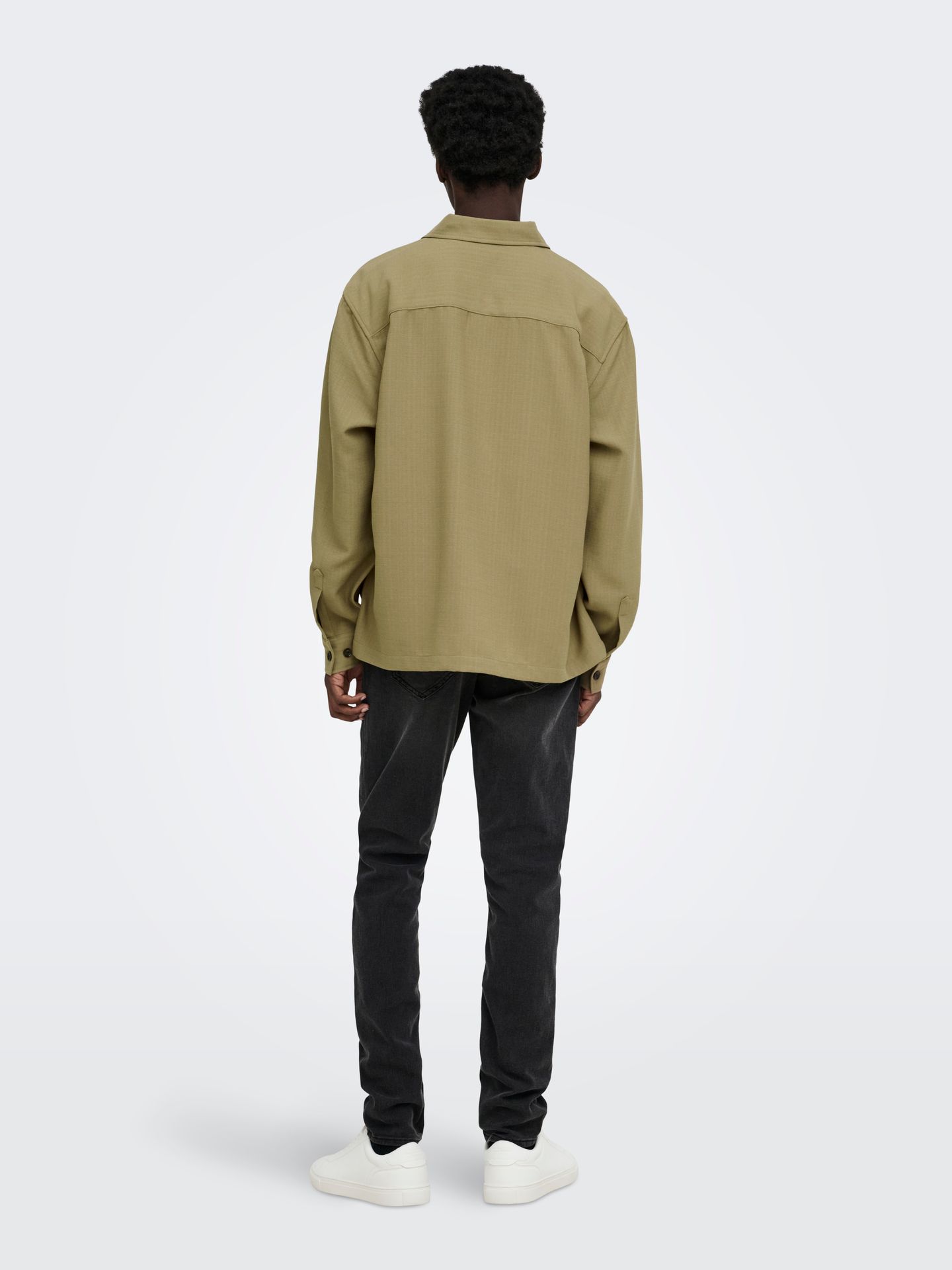 Only & Sons ONSHANSI ARIO LS SHIRT RLX Petrified Oak 2900172122051