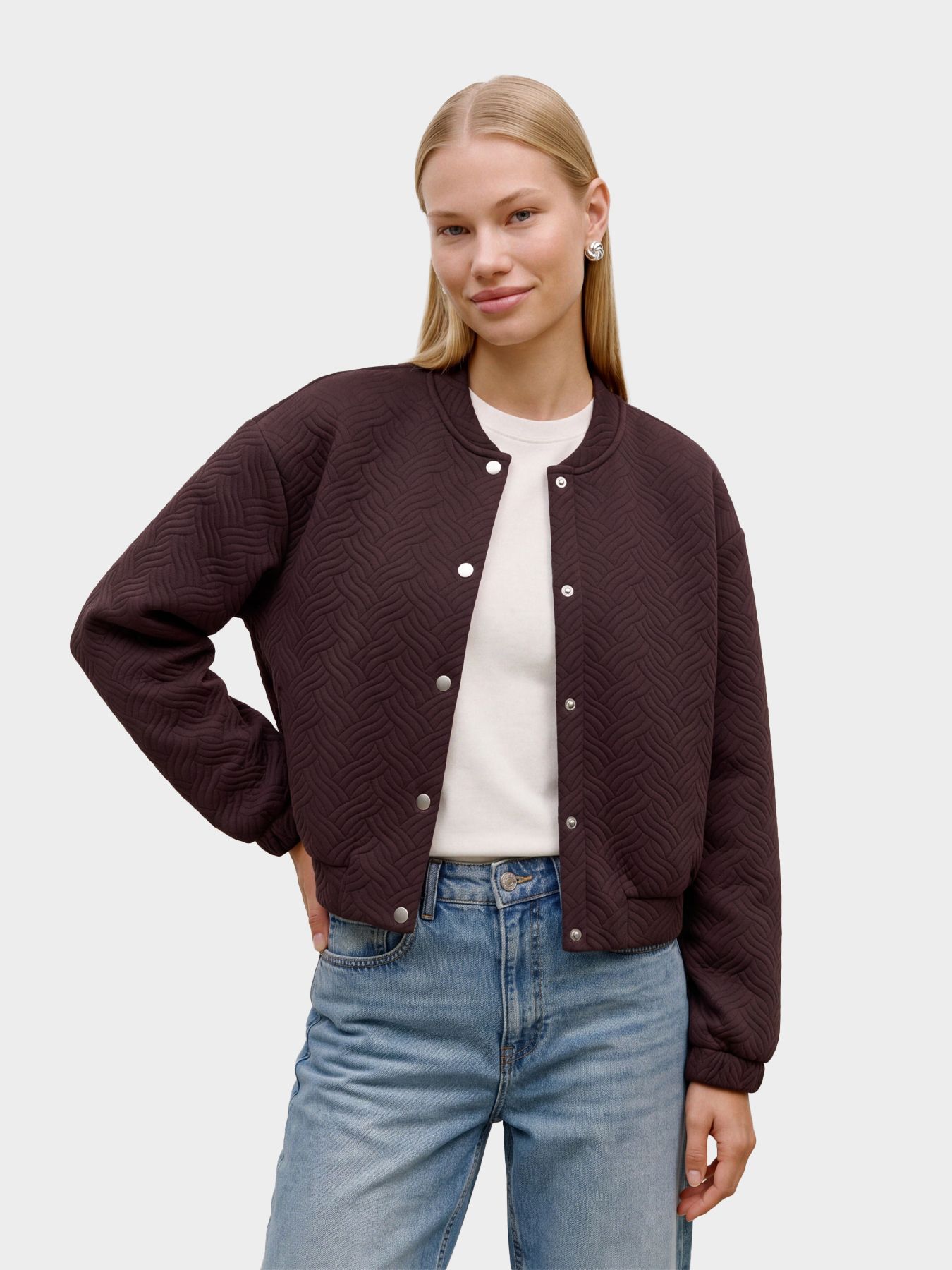Vero Moda VMJADA LS BOMBER TOP JRS Chocolate Torte 00121473-EKA26011400003061