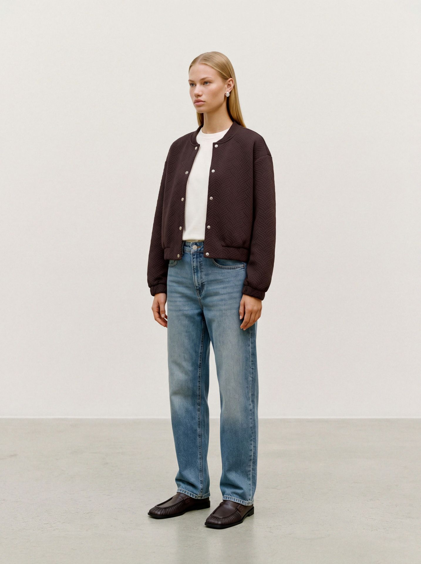 Vero Moda VMJADA LS BOMBER TOP JRS Chocolate Torte 2900172110027