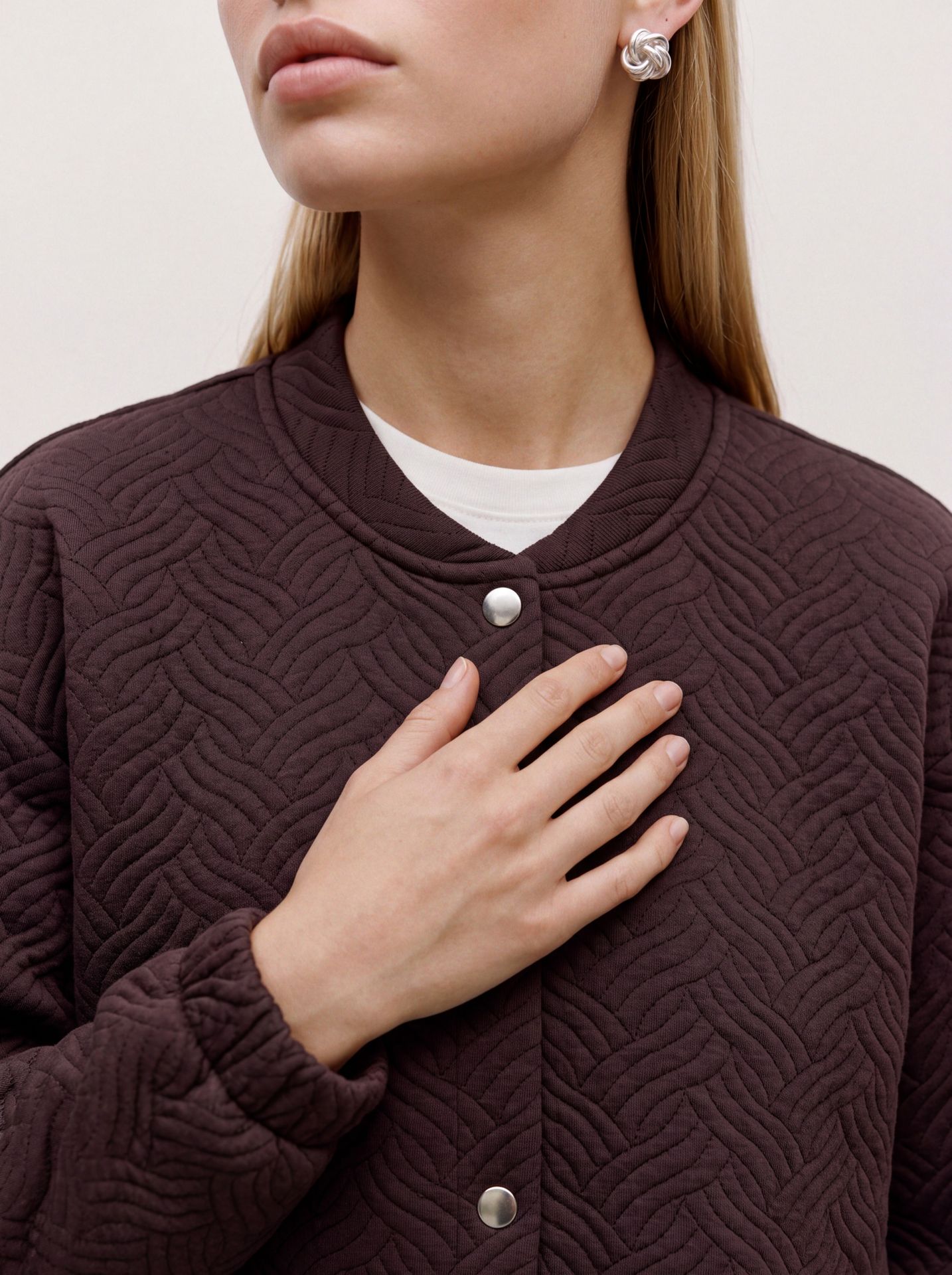 Vero Moda VMJADA LS BOMBER TOP JRS Chocolate Torte 2900172110027