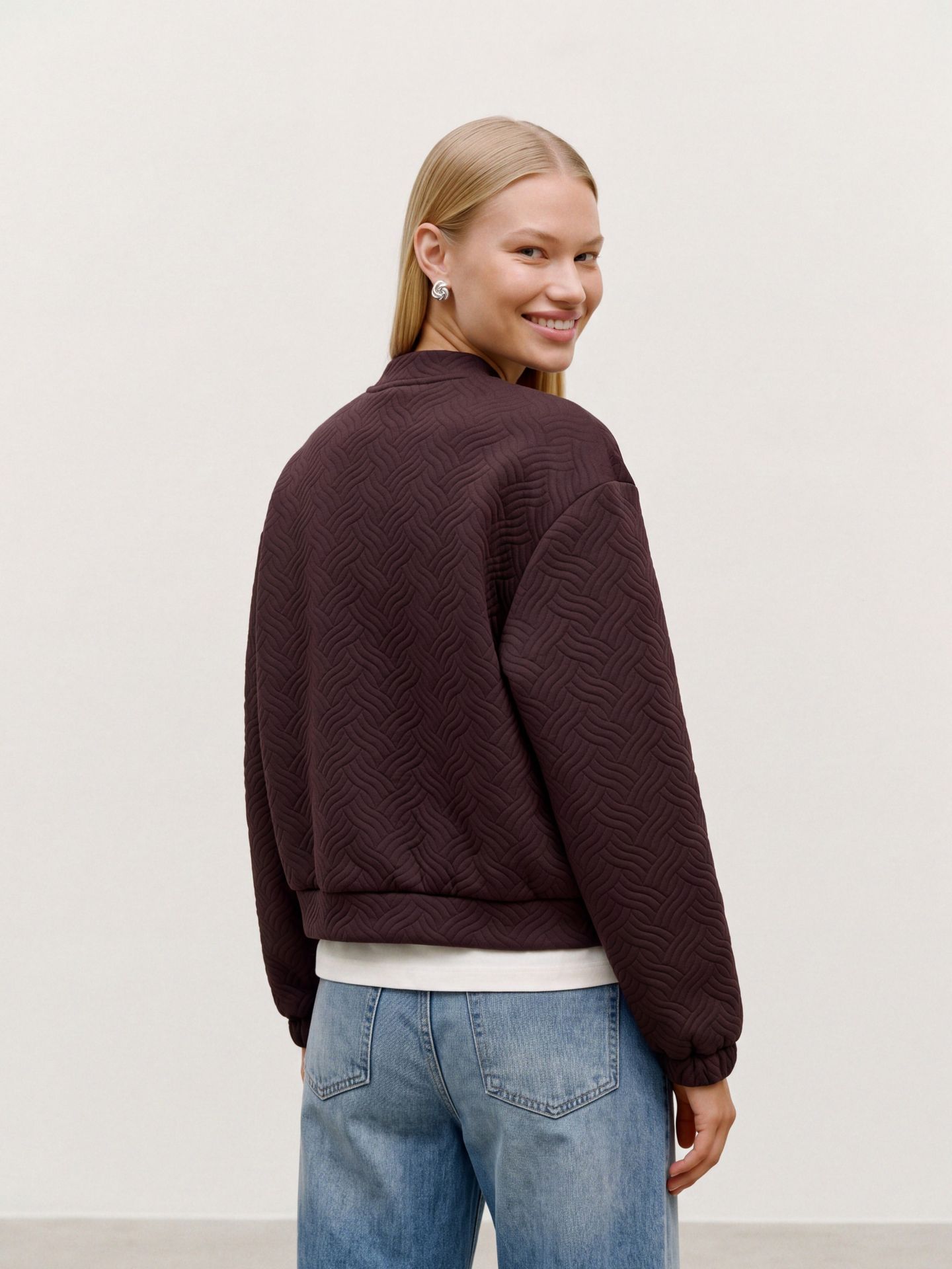 Vero Moda VMJADA LS BOMBER TOP JRS Chocolate Torte 2900172110027