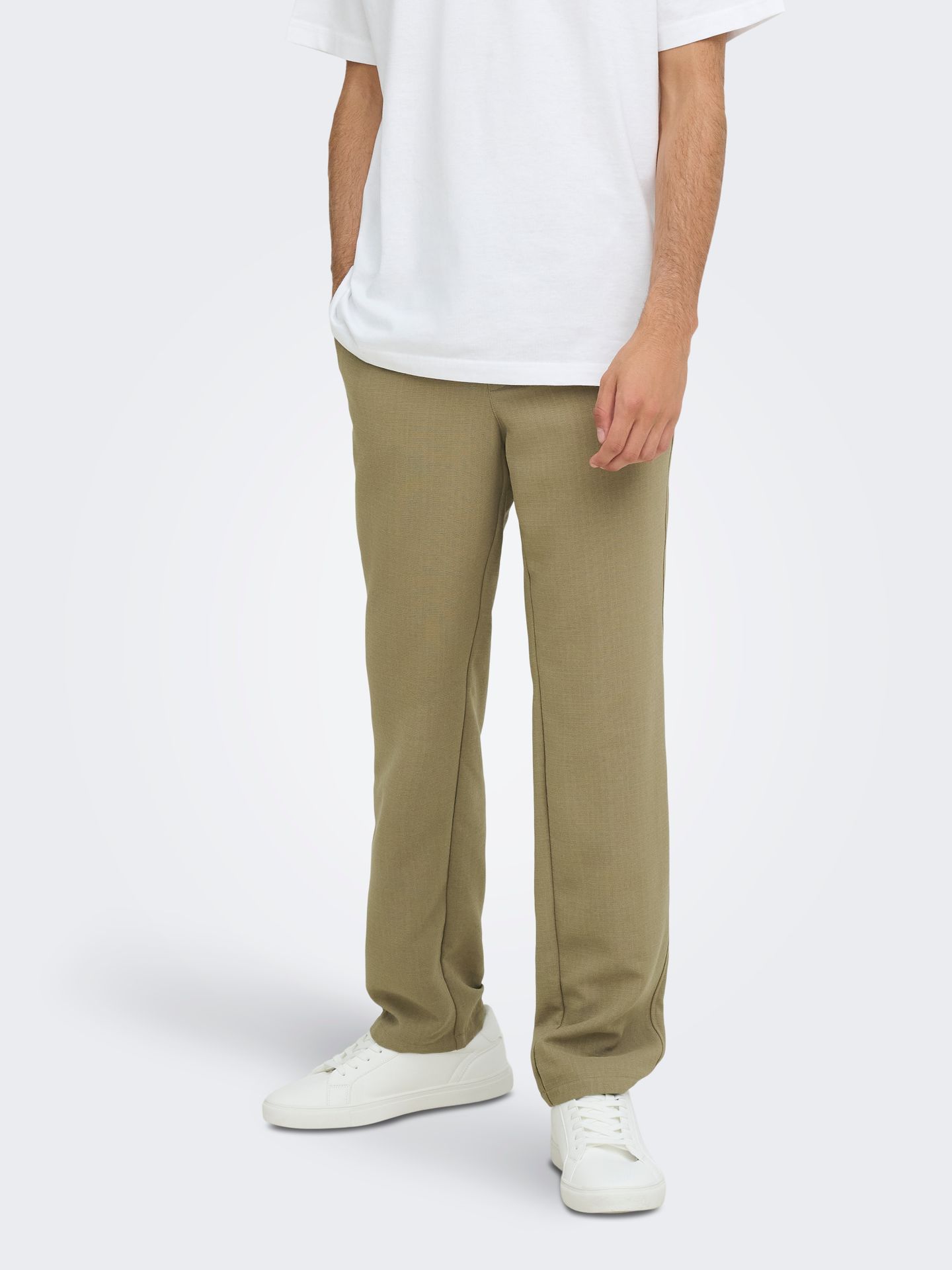 Only & Sons ONSHANSI EDGE STRAIGHT PANT Petrified Oak 2900172116043