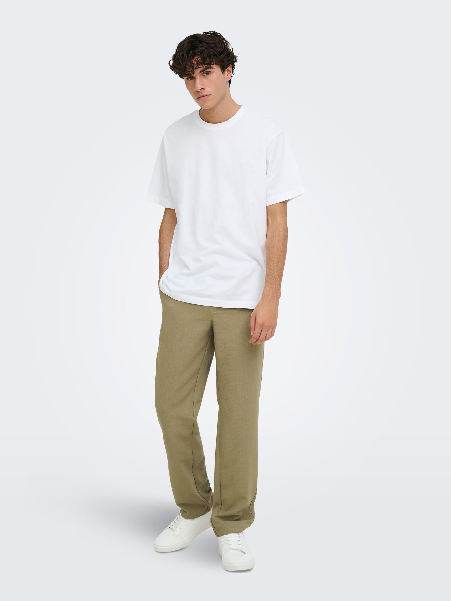 Only & Sons ONSHANSI EDGE STRAIGHT PANT Petrified Oak 2900172116043