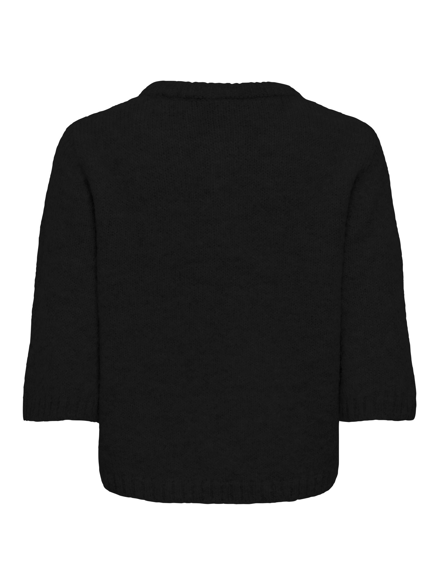 Only ONLMAGGIE SS BUTTON O-NECK CC KNT Black/CLARA LEO 2900172118047