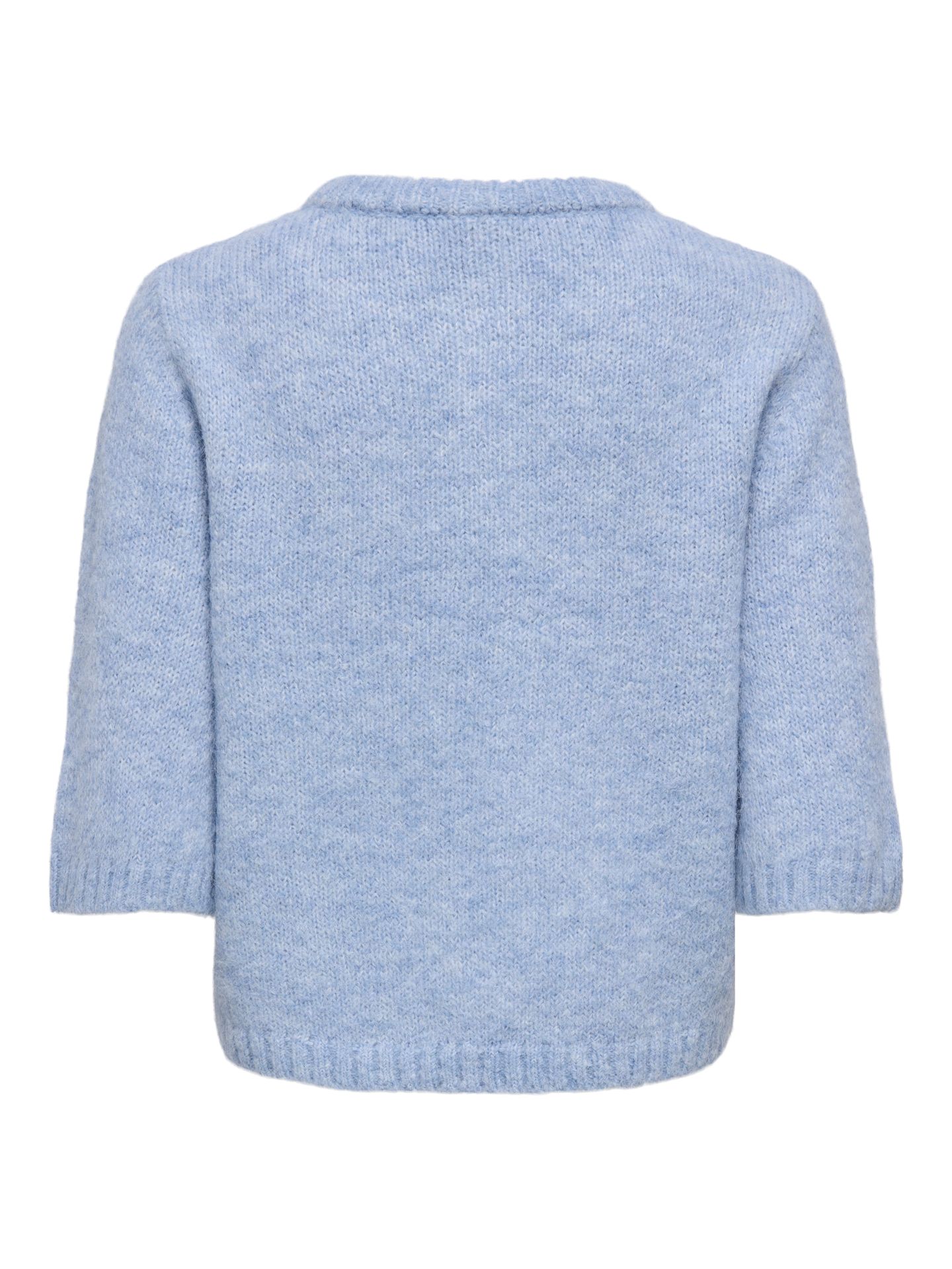 Only ONLMAGGIE SS BUTTON O-NECK CC KNT Dusty Blue/WHITE + FRENCH OAK + VIN 2900172117026