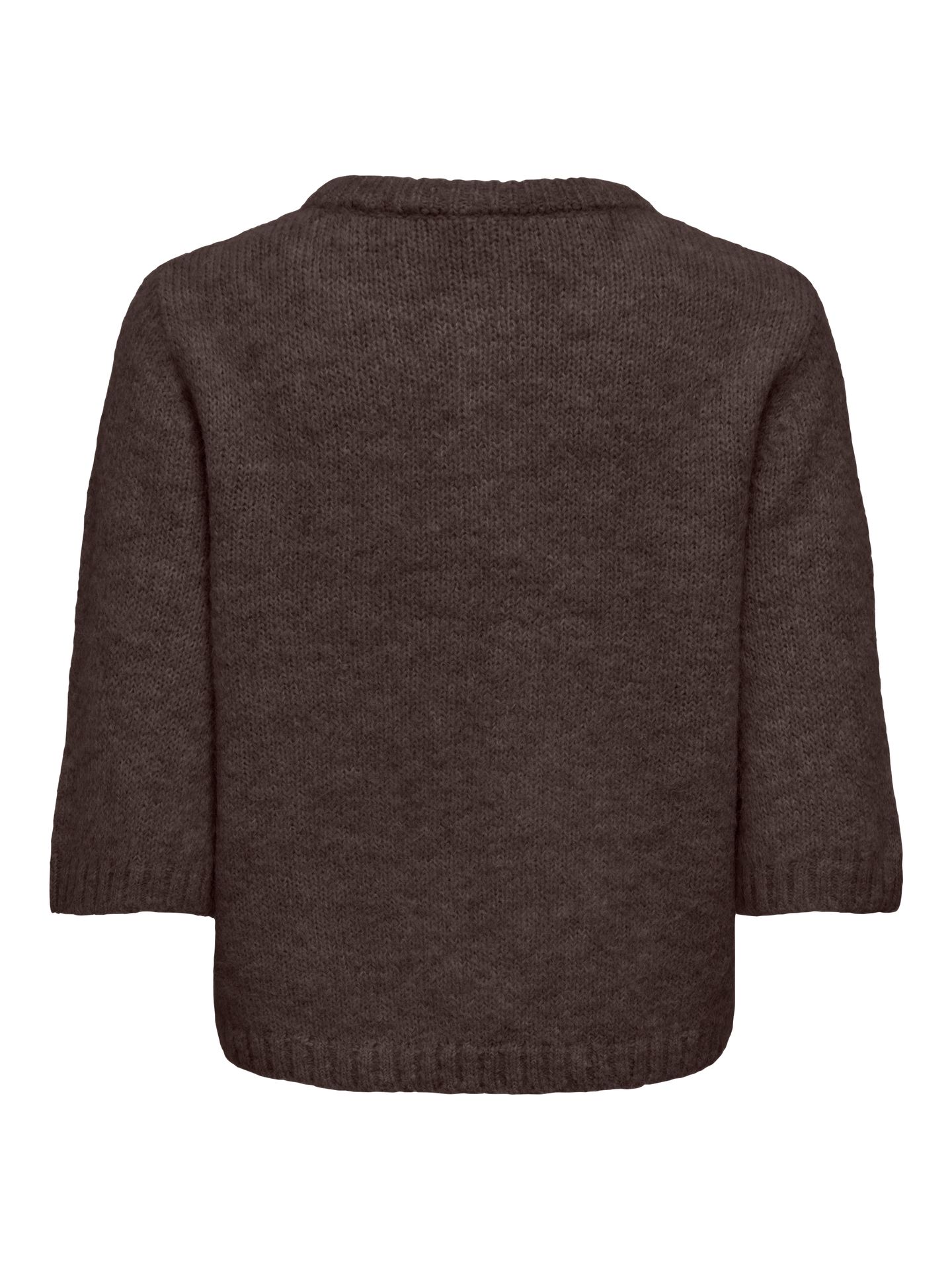 Only ONLMAGGIE SS BUTTON O-NECK CC KNT Coffee Bean/Fie dots (Pale lilac) 2900172119044