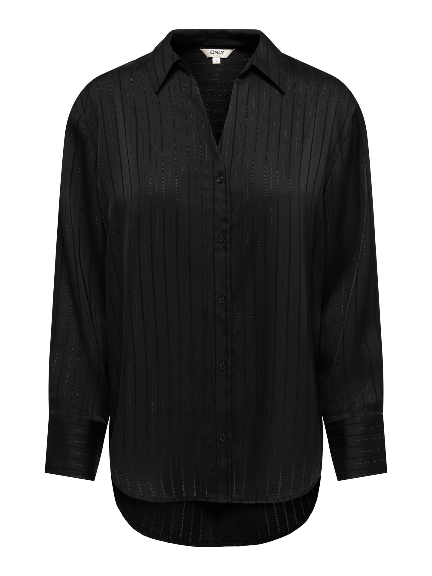 Only ONLLYRIA LS STRIPE SHIRT WVN Black 00121479-EKA26011400000004