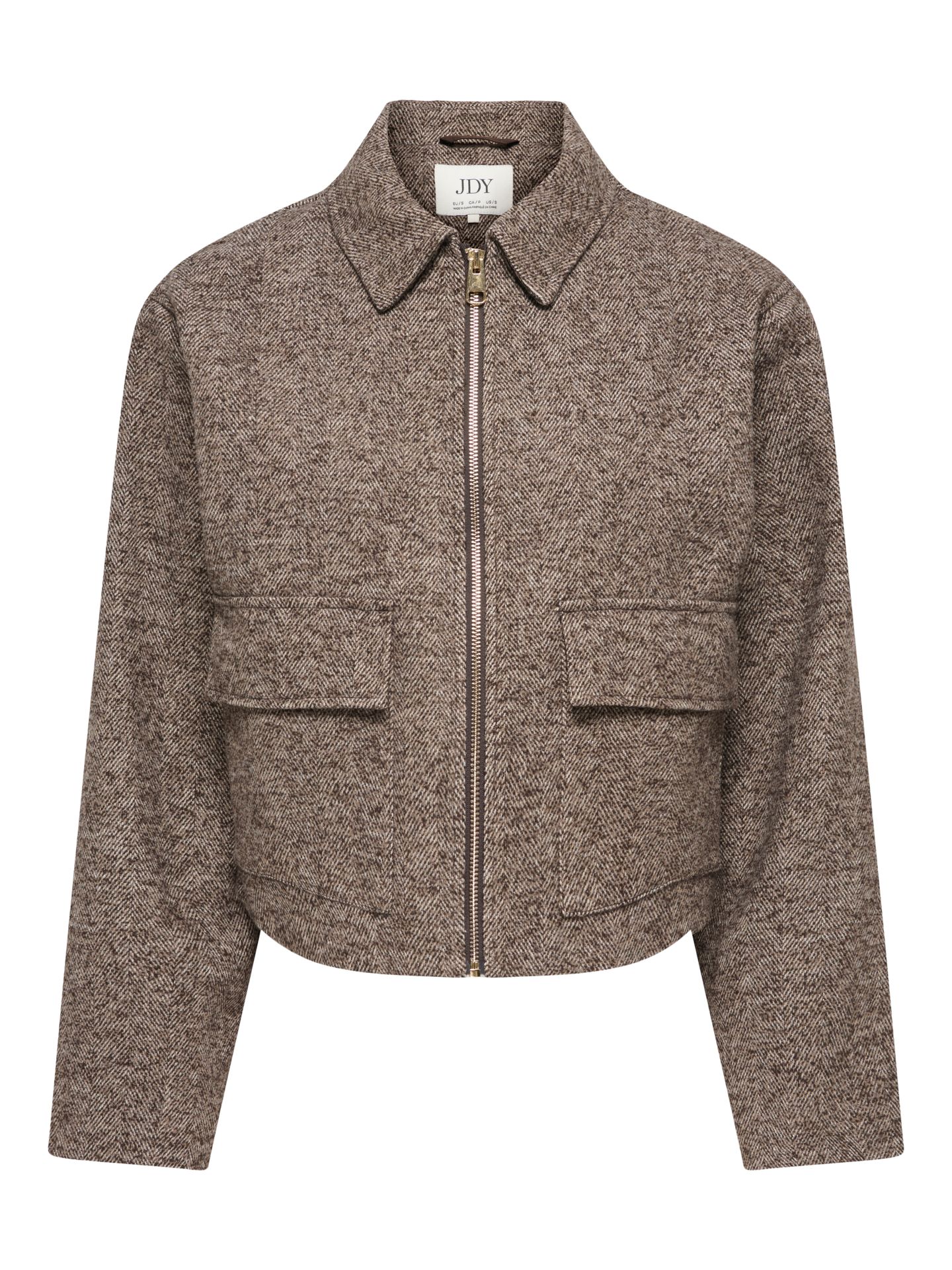 JDY JDYVINGA HERRINGBONE JACKET OTW NOO Chocolate Torte/CLOUD DANCER 00121546-EKA26011400003528