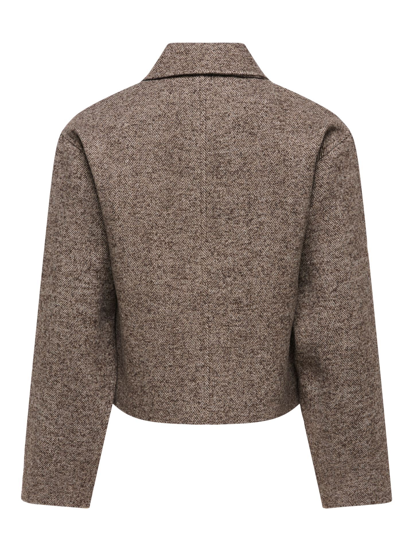 JDY JDYVINGA HERRINGBONE JACKET OTW NOO Chocolate Torte/CLOUD DANCER 2900172219058