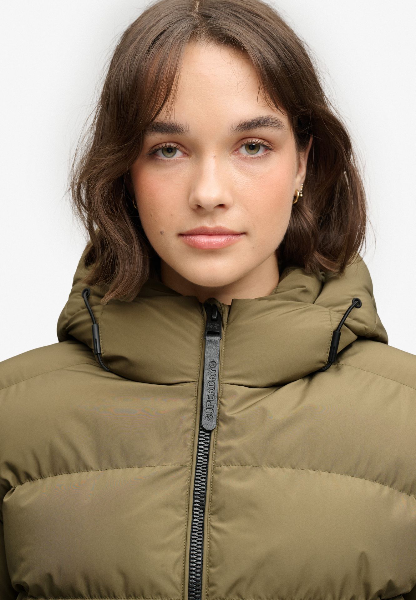 Superdry Hooded Sports Puffer Jacket 03o KHAKI 2900172291061