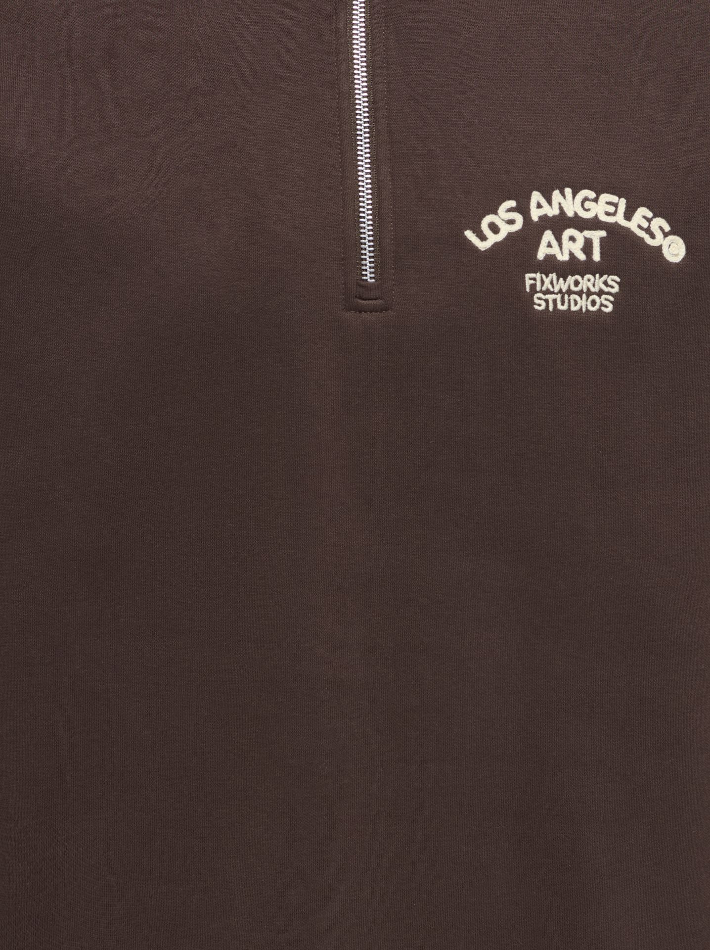Only & Sons ONSCONNOR EMB. REG LS HALF ZIP Coffee Bean/MENU STRUCTURE 2900172299012