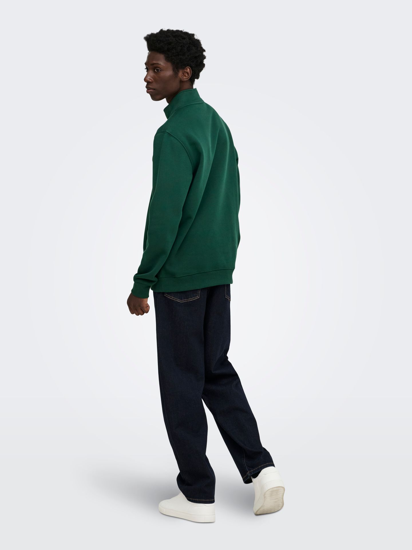 Only & Sons ONSCONNOR EMB. REG LS HALF ZIP Pine Grove/AMOR PROJECT 2900172297025