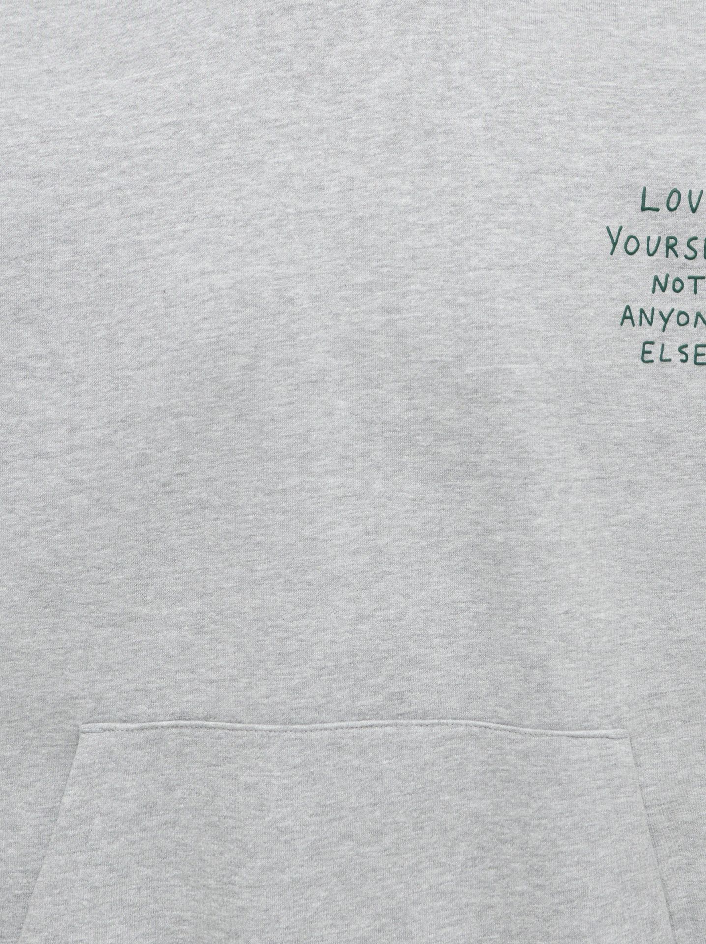 Only & Sons ONSHENRY SCRIBBLE OVZ LS HOODIE Light Grey Melange/LOVE YOURSELF 2900172298022