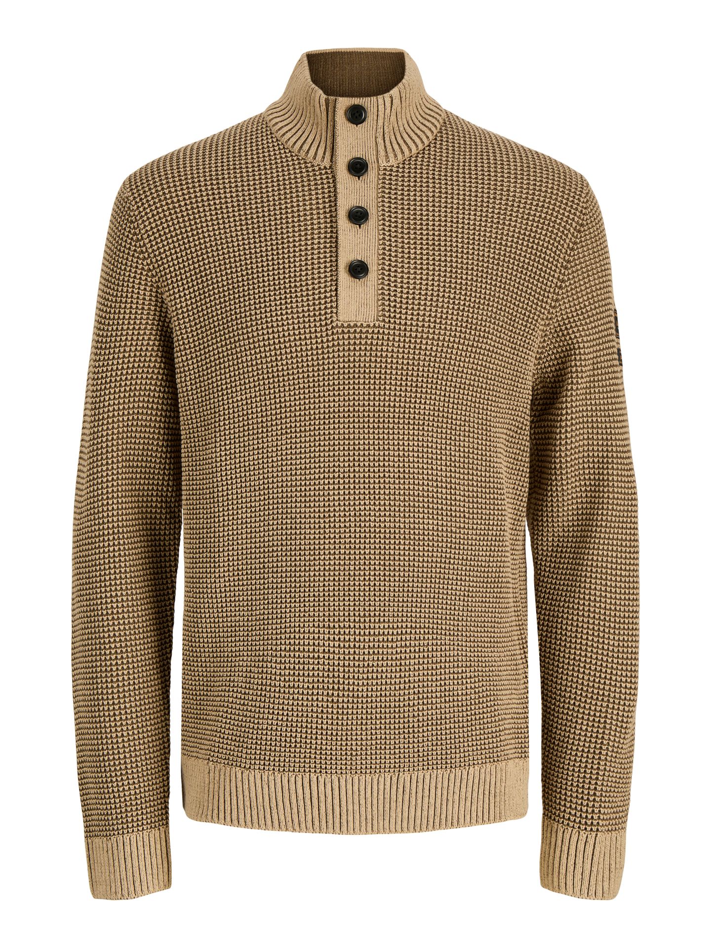 Jack & Jones JJELIAS KNIT HIGH NECK Crockery/CHECK 00121599-EKA26011400001978