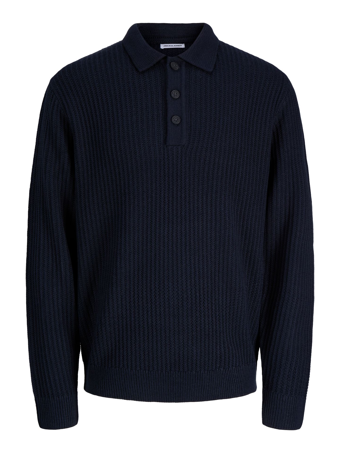 Jack & Jones JJSAGE KNIT LS POLO Navy Blazer 00121600-EKA26011400000253