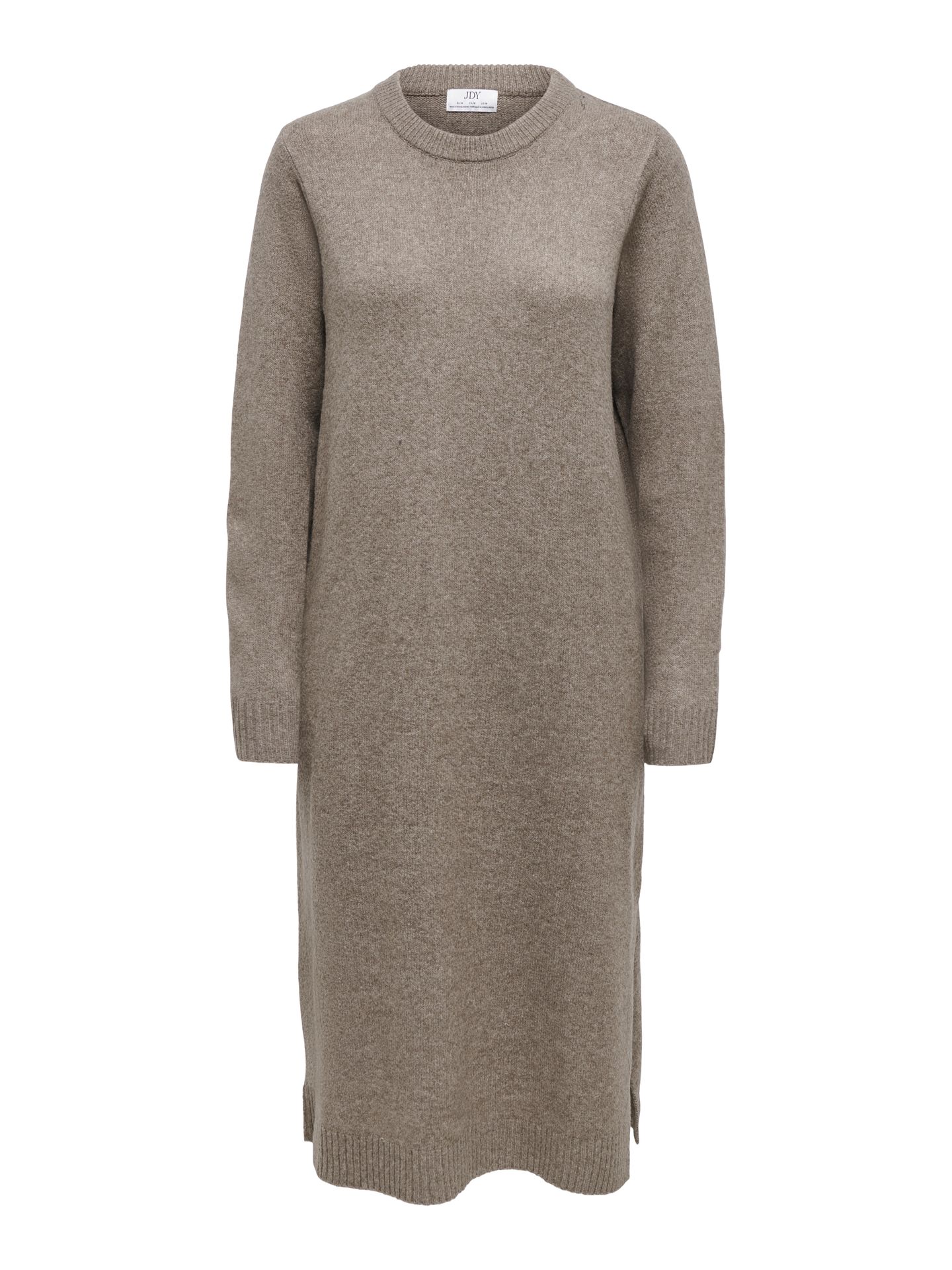 Only JDYSABRINA L/S DRESS KNT Walnut/W. Melange 00121602-EKA26011400000598