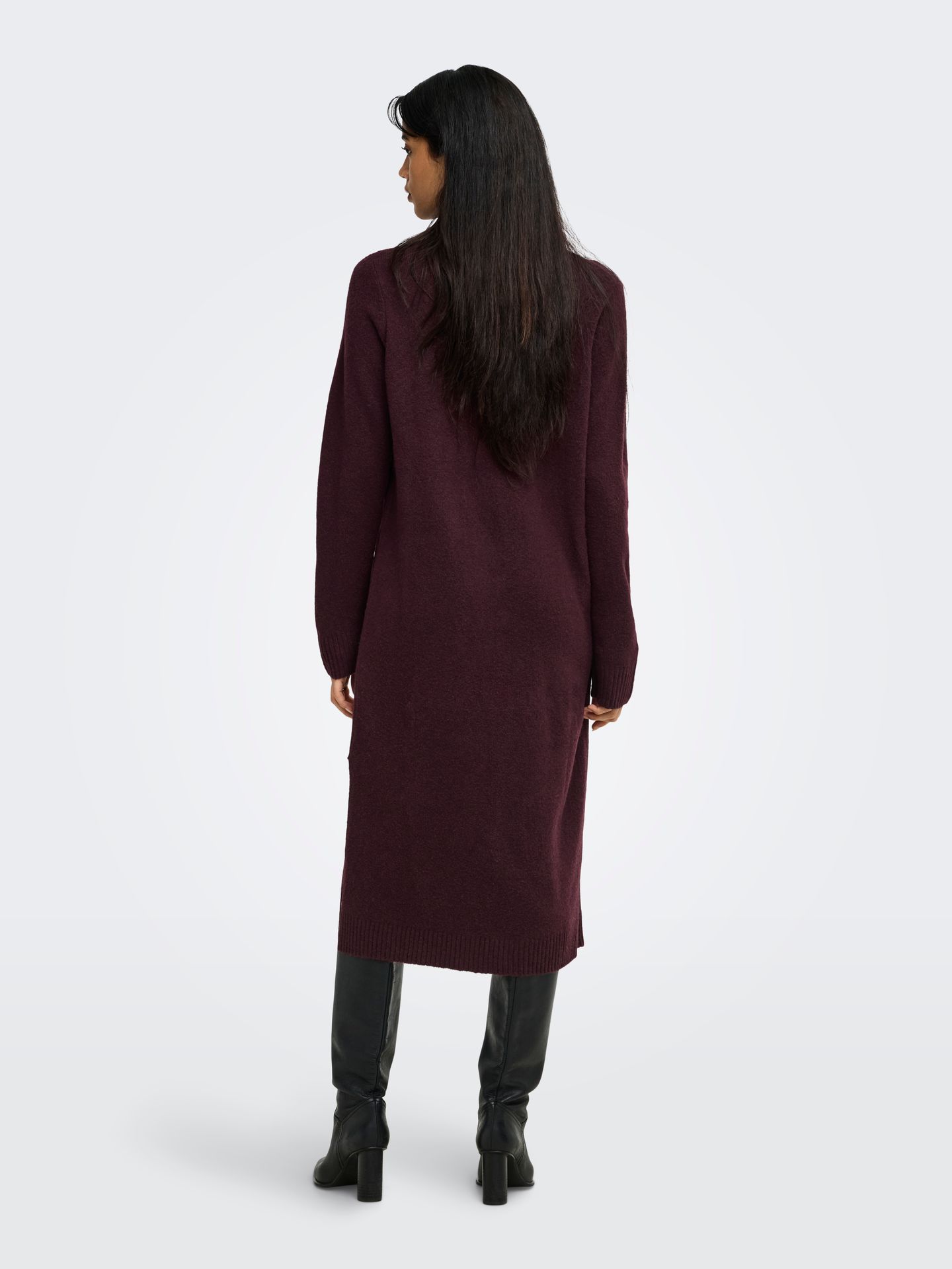 Only JDYSABRINA L/S DRESS KNT Winetasting/MELANGE 2900172318041
