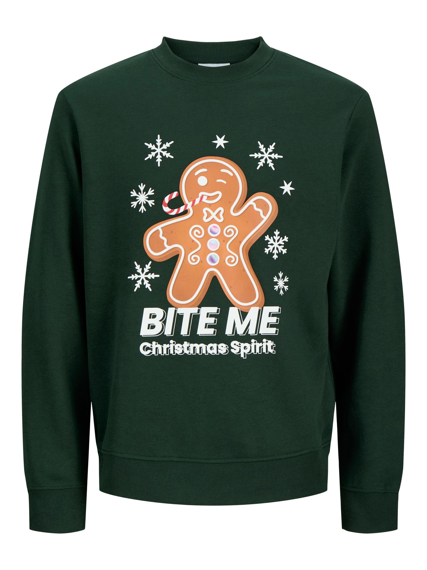 Jack & Jones JJXMAS FUN SWEAT CREW NECK Scarab 00121603-EKA26011400003592
