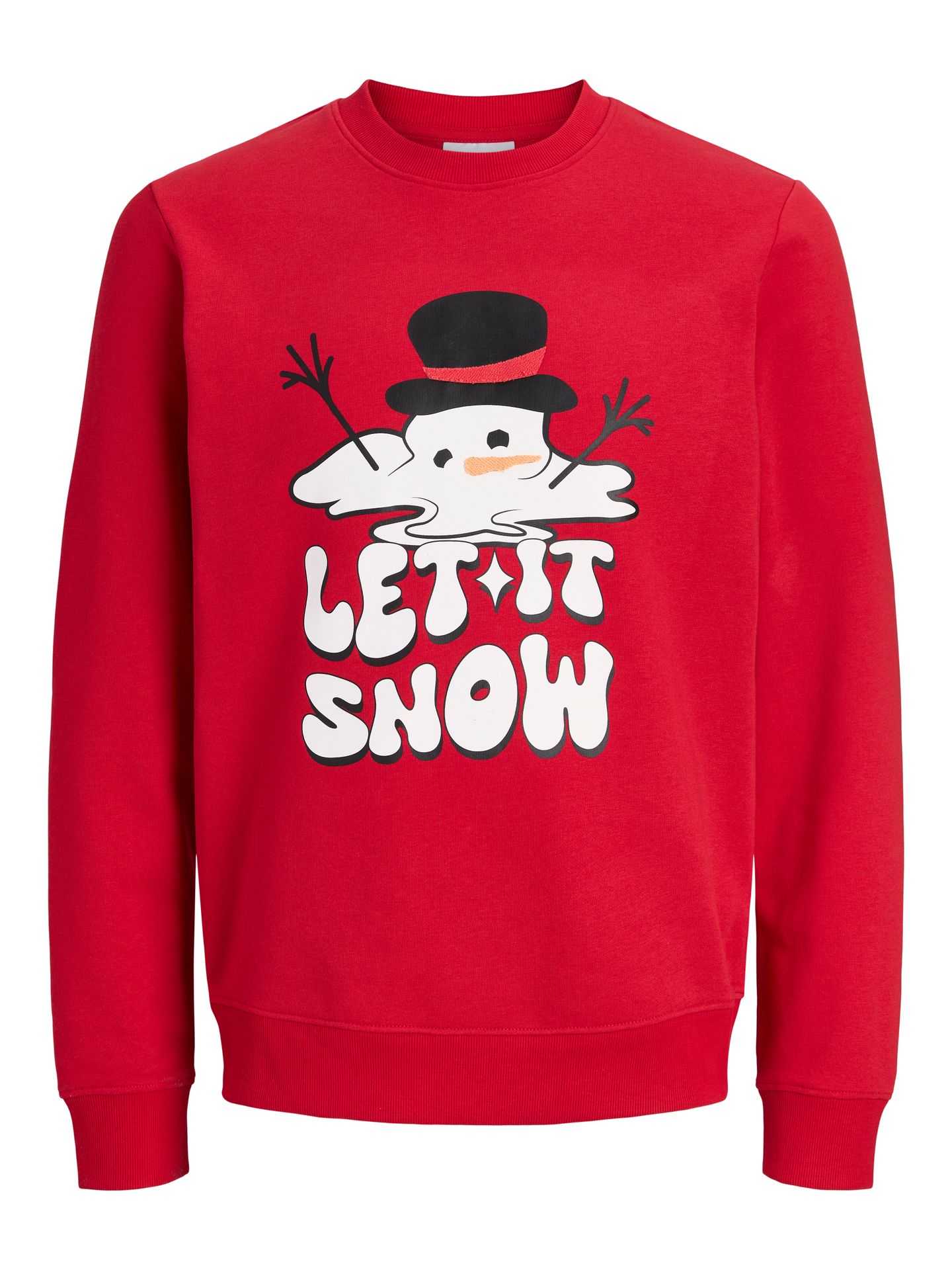 Jack & Jones JJXMAS FUN SWEAT CREW NECK Barbados Cherry 00121603-EKA26011400003820