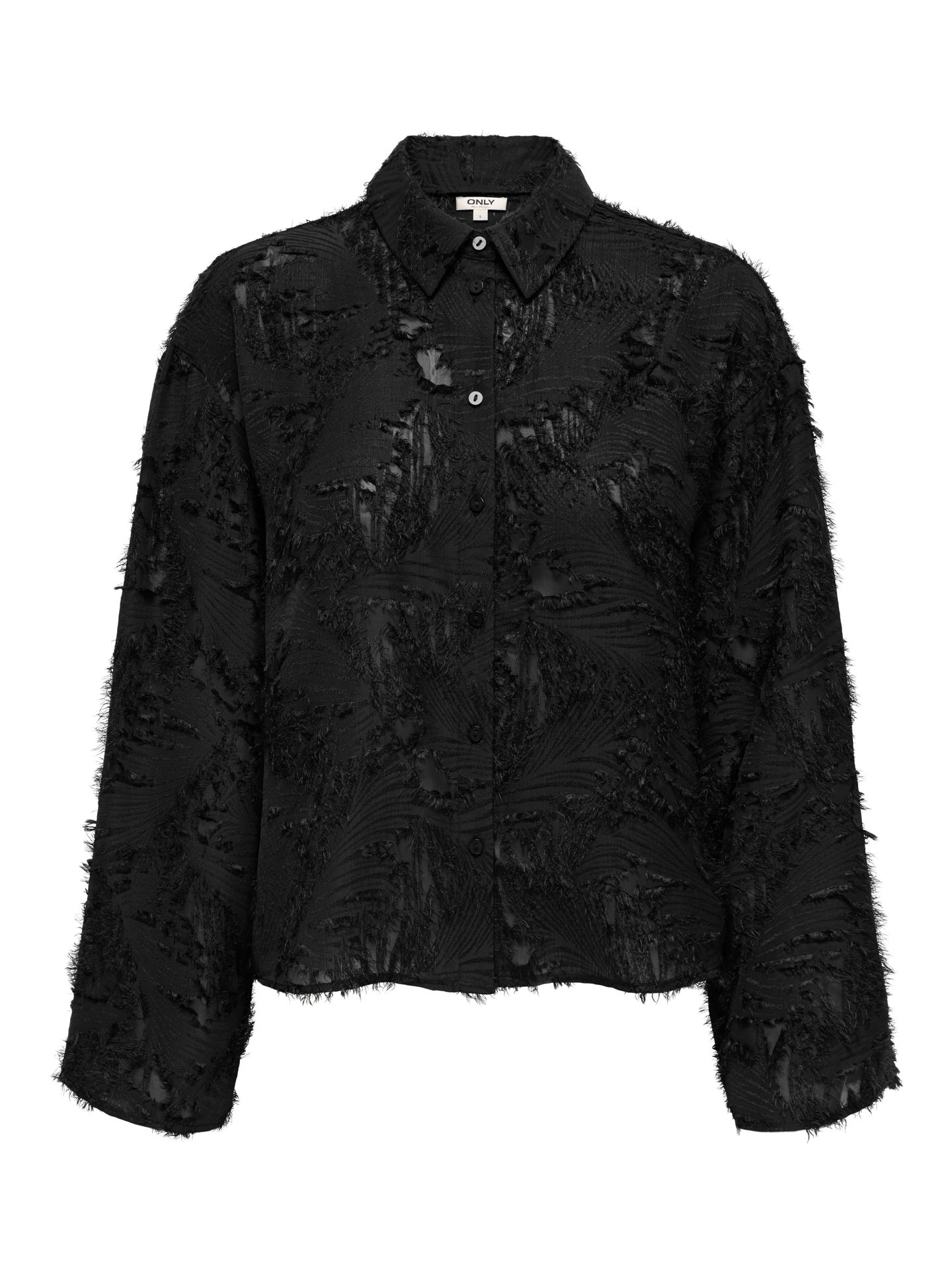 Only ONLMOVIDA L/S JAQUARD SHIRT WVN Black 00121604-EKA26011400000004