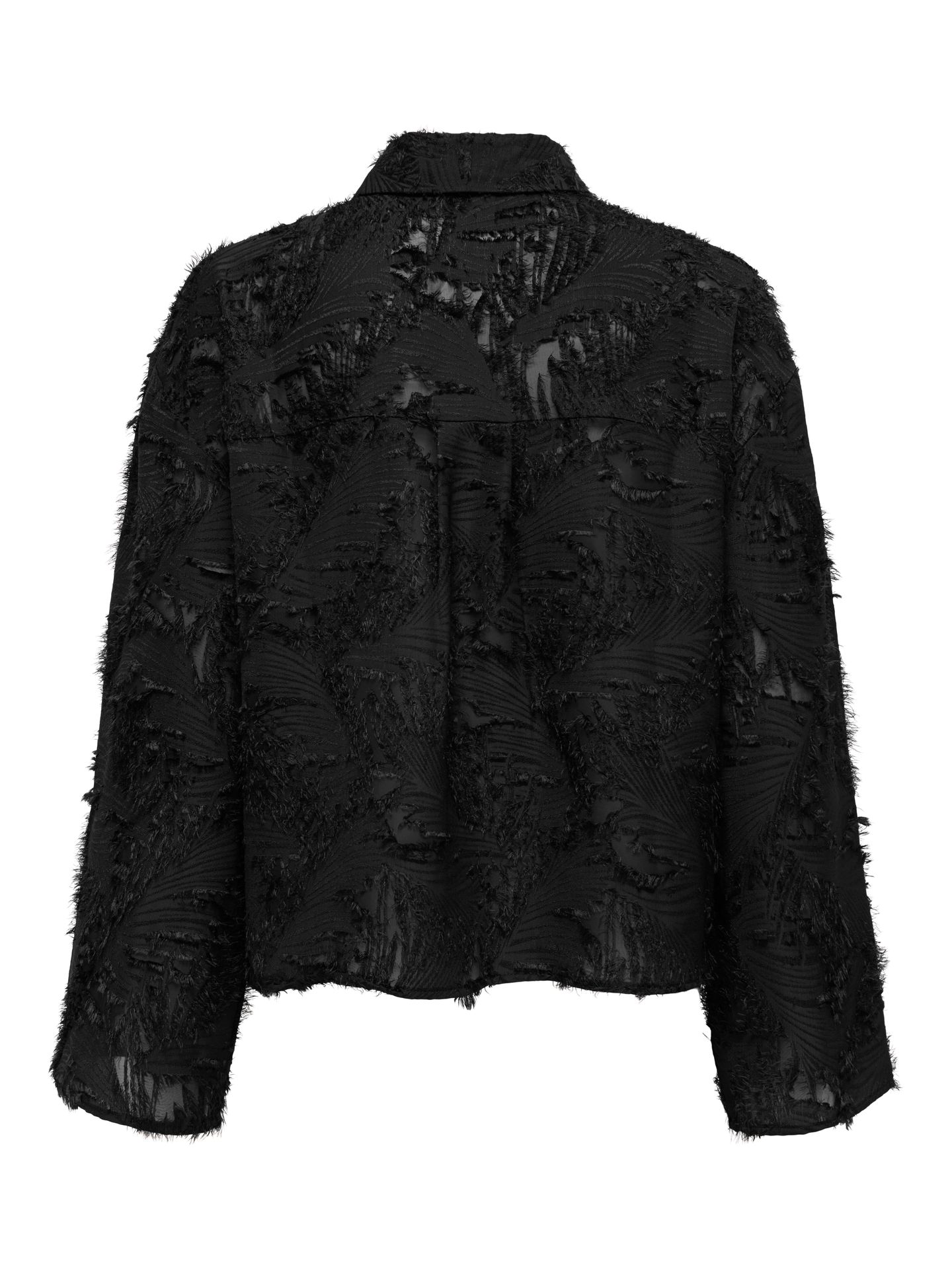 Only ONLMOVIDA L/S JAQUARD SHIRT WVN Black 2900172327036