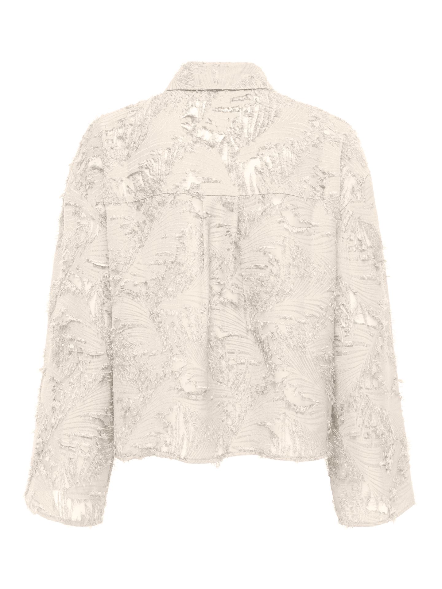 Only ONLMOVIDA L/S JAQUARD SHIRT WVN Egret 2900172328057