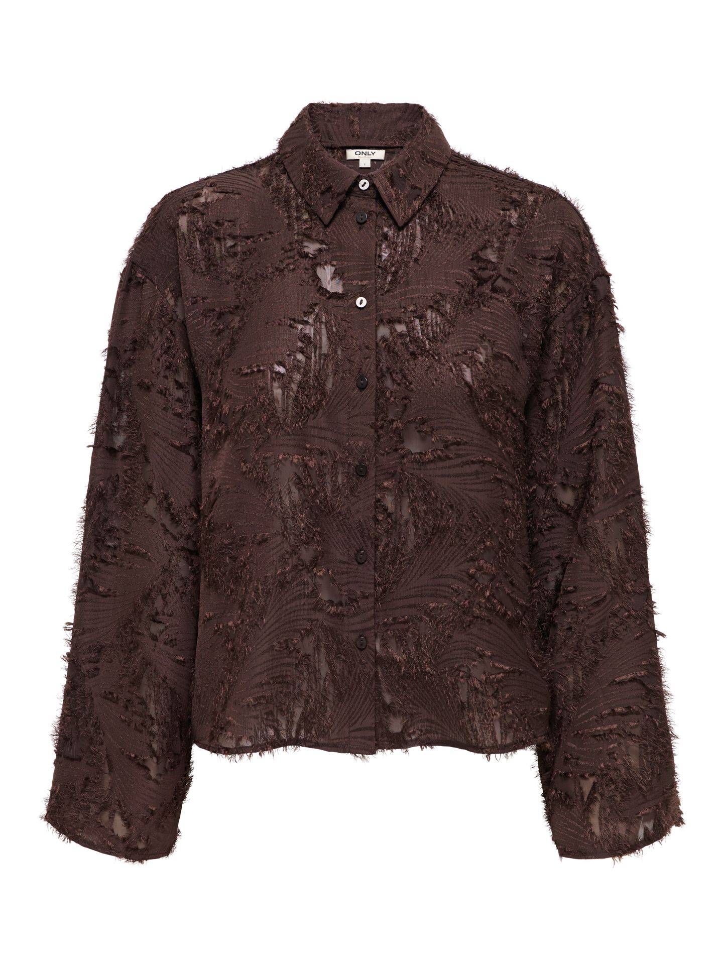 Only ONLMOVIDA L/S JAQUARD SHIRT WVN Coffee Bean 00121604-EKA26011400003147