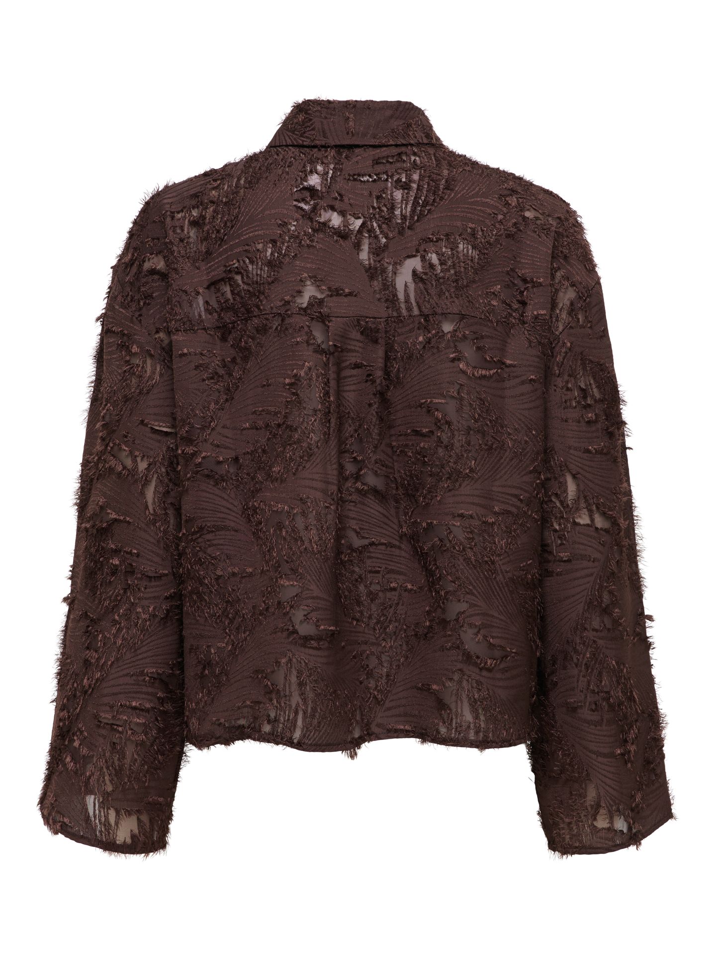 Only ONLMOVIDA L/S JAQUARD SHIRT WVN Coffee Bean 2900172326039