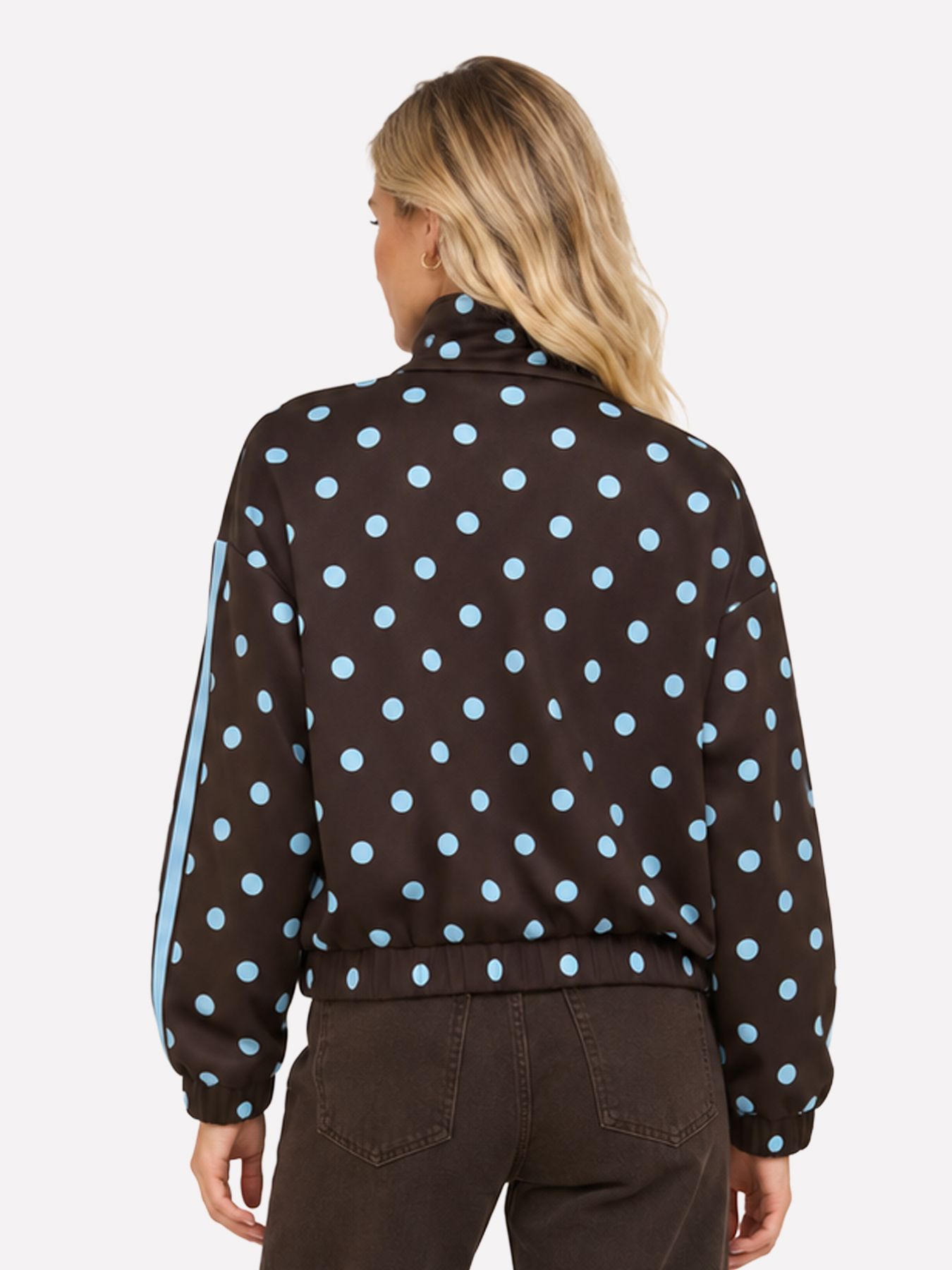 Only ONLDOTIER ZIP JACKET PNT Coffee Bean/Fie dots (Pale lilac) 2900172329047