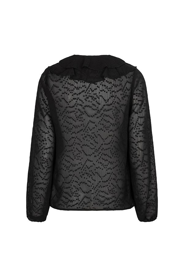 Lofty Manner Blouse Kio - Boho Ruffle 600 black 2900172398067