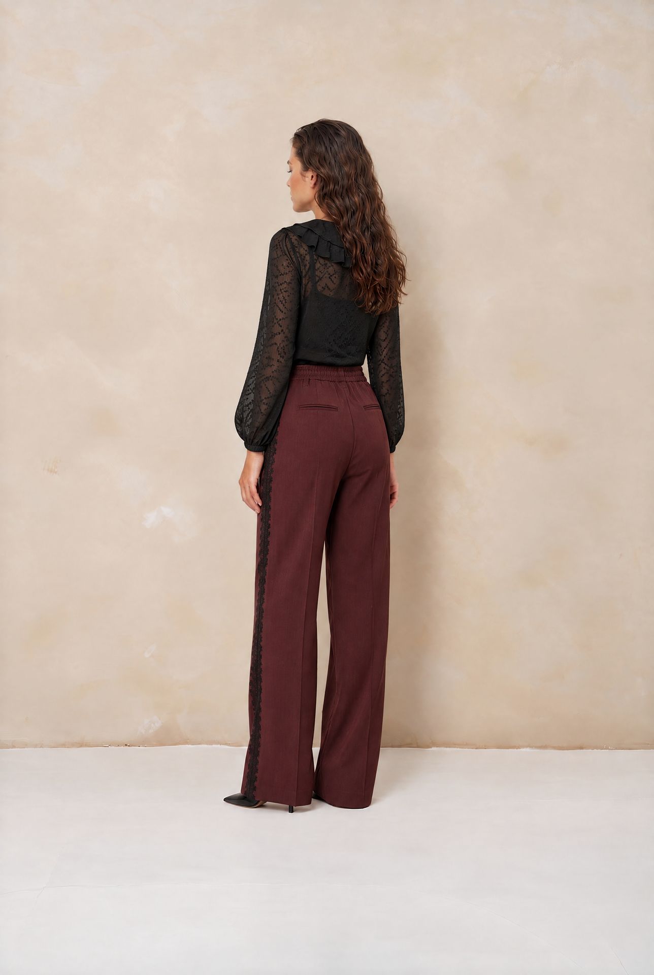 Lofty Manner Blouse Kio - Boho Ruffle 600 black 2900172398067
