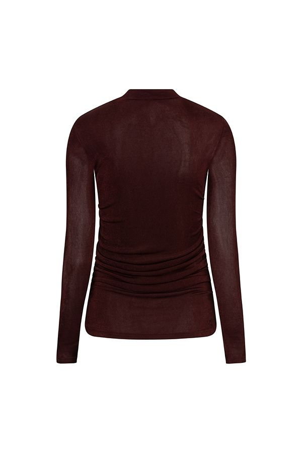 Lofty Manner Top Kelly - Gathered Top 258 burgundy 2900172399040